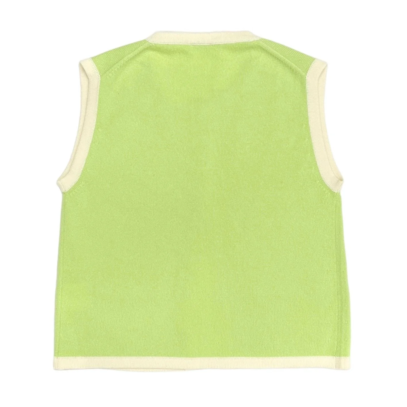 Chanel Pastel Green Cashmere Logo Tank - Image 2