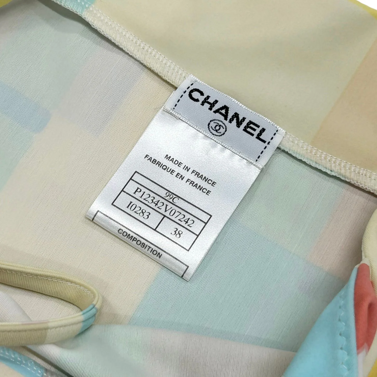Chanel Pastel Logo Stretch Dress - Image 3
