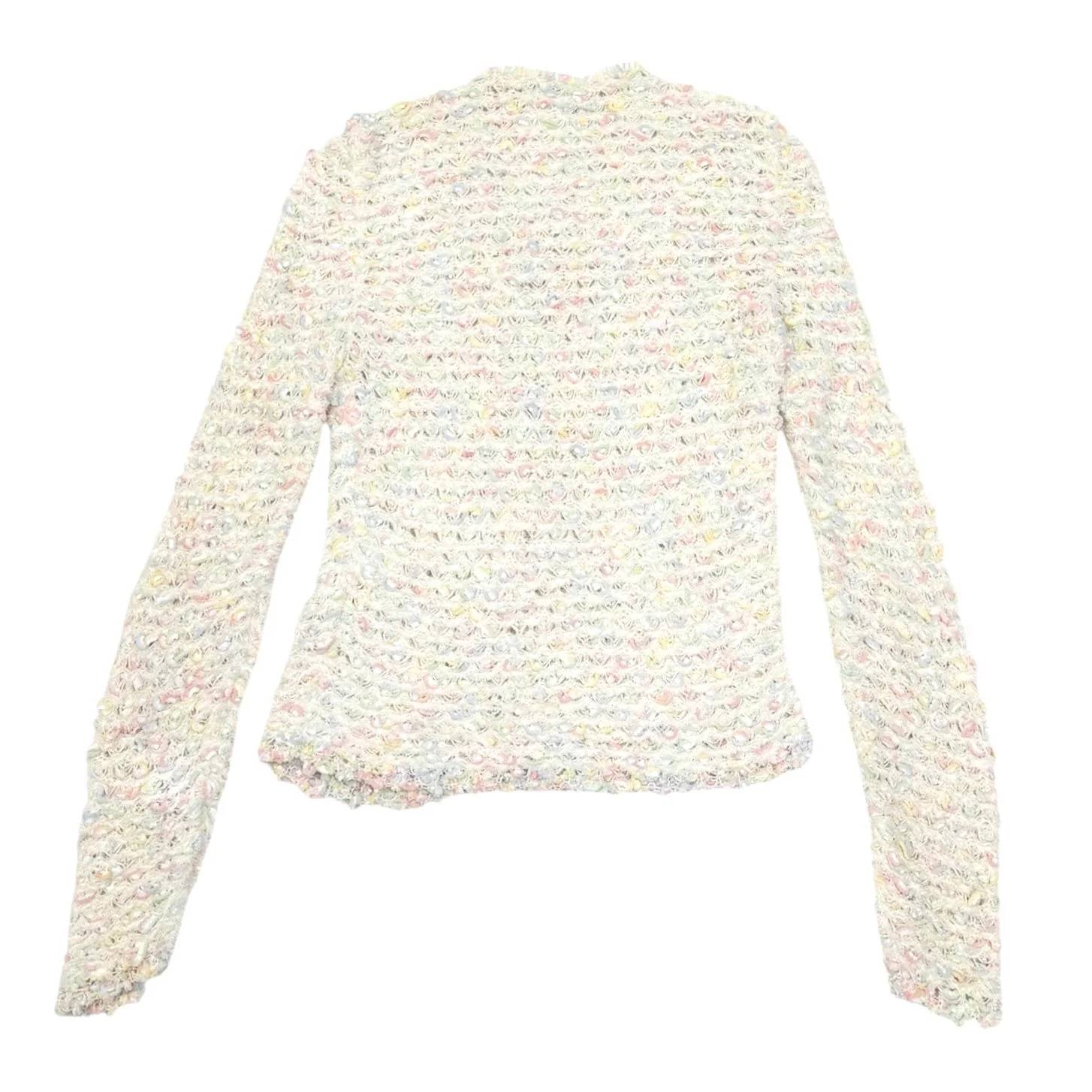 Chanel Pastel Open Weave Cardigan - Image 2