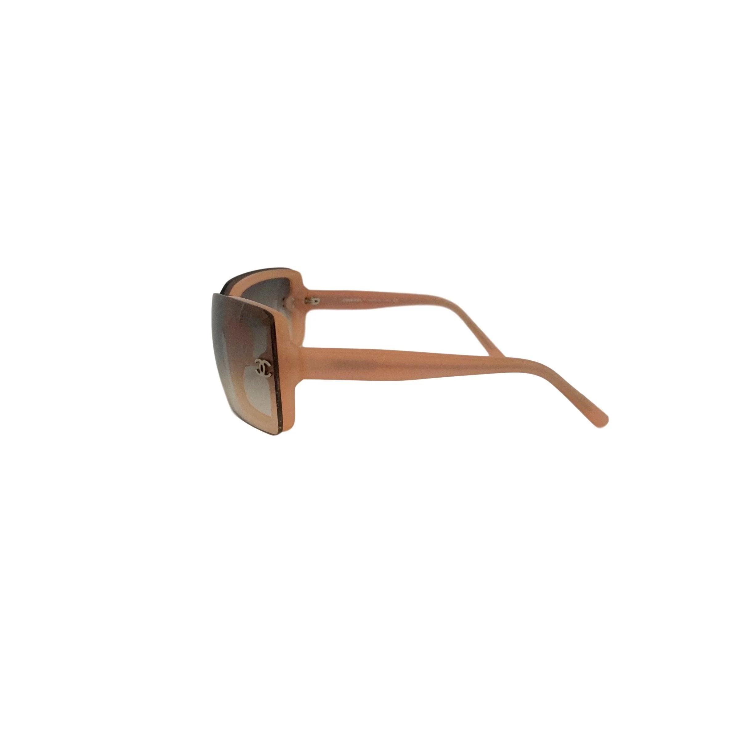 Chanel Peach Ombre Logo Sunglasses