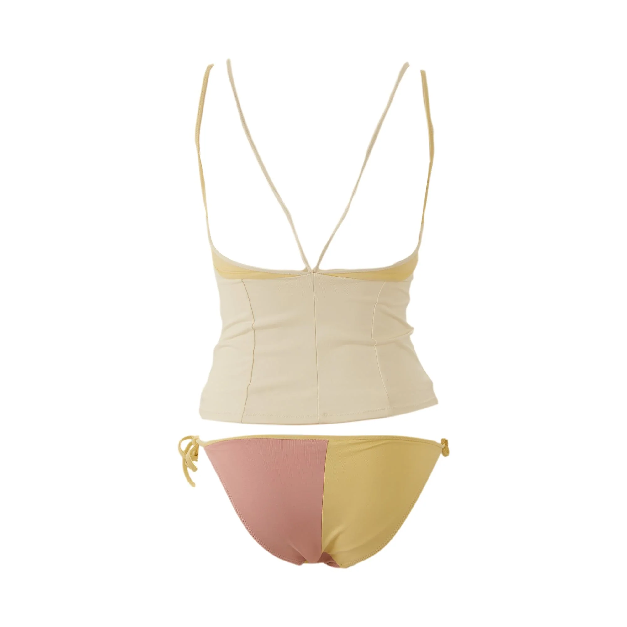 Chanel Pink Color Block Bikini - Image 2