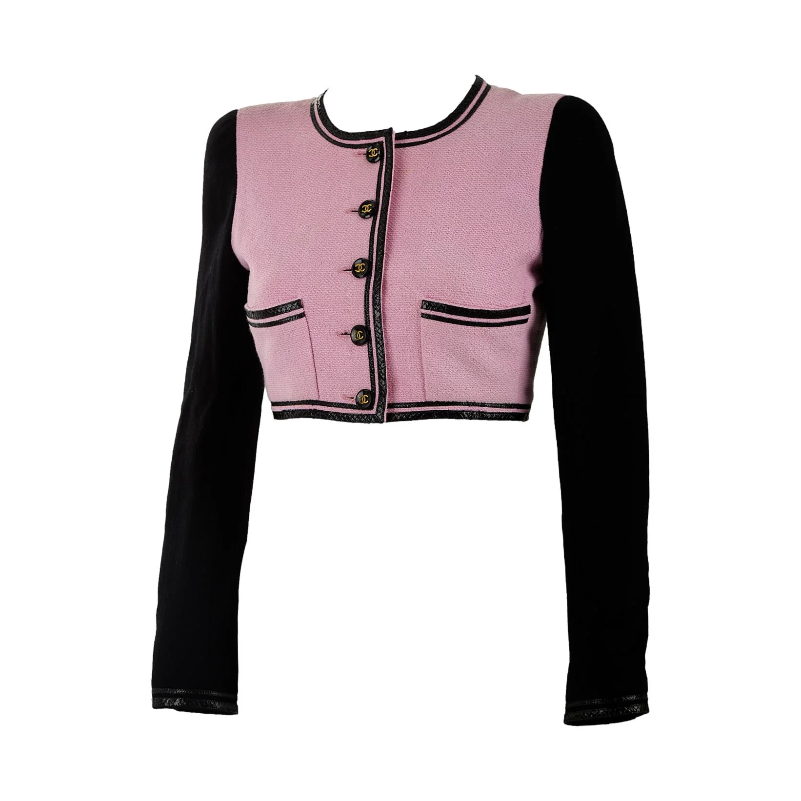 Chanel Pink Cropped Barbie Jacket - Image 3