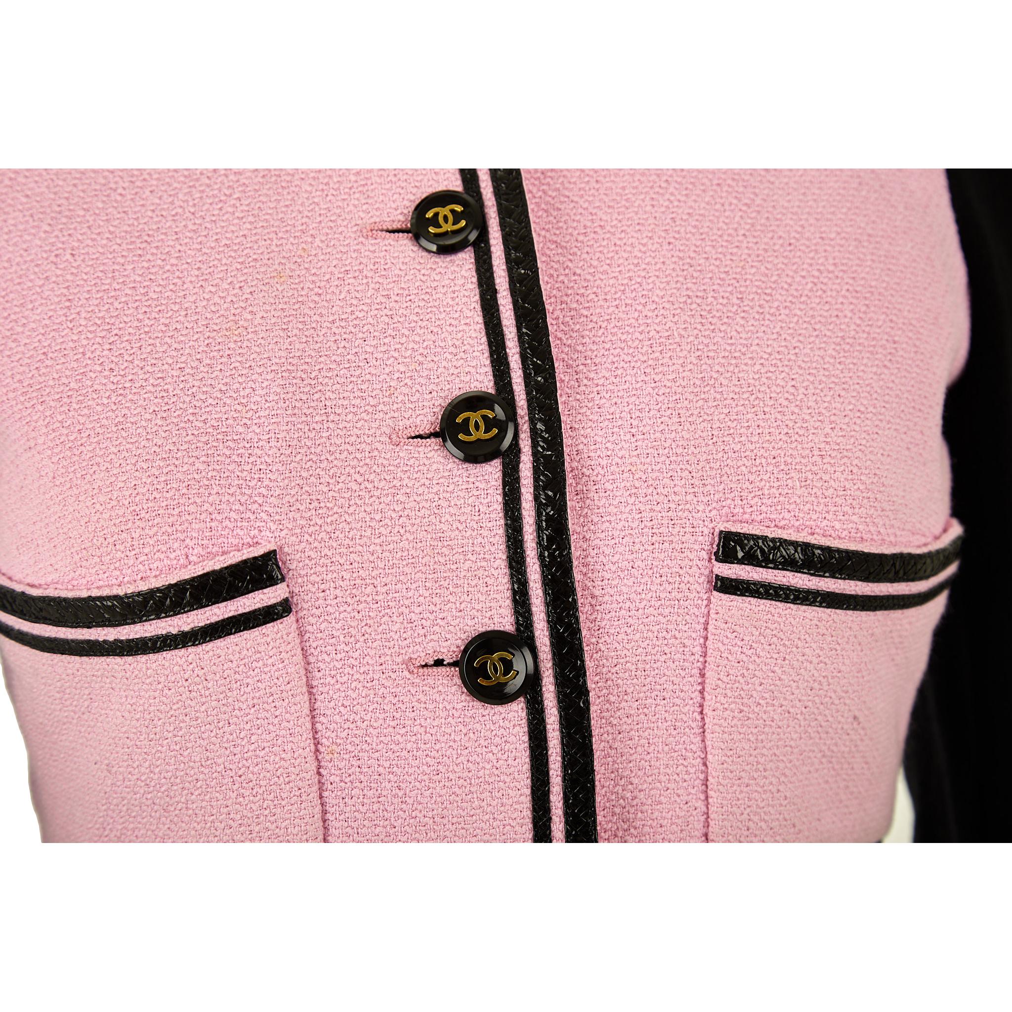 Chanel Pink Cropped Barbie Jacket - Image 4
