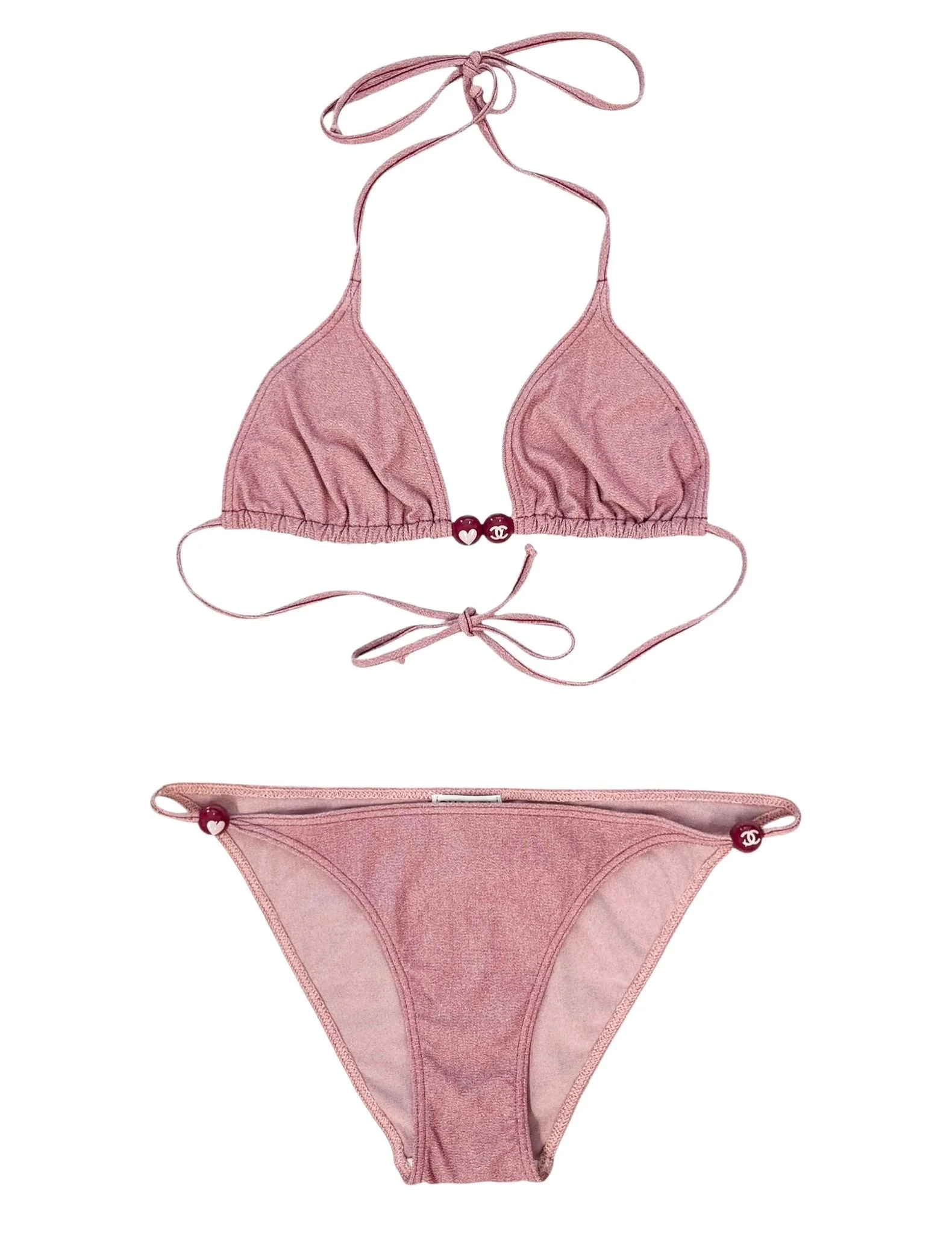 Chanel Pink Heart Bikini