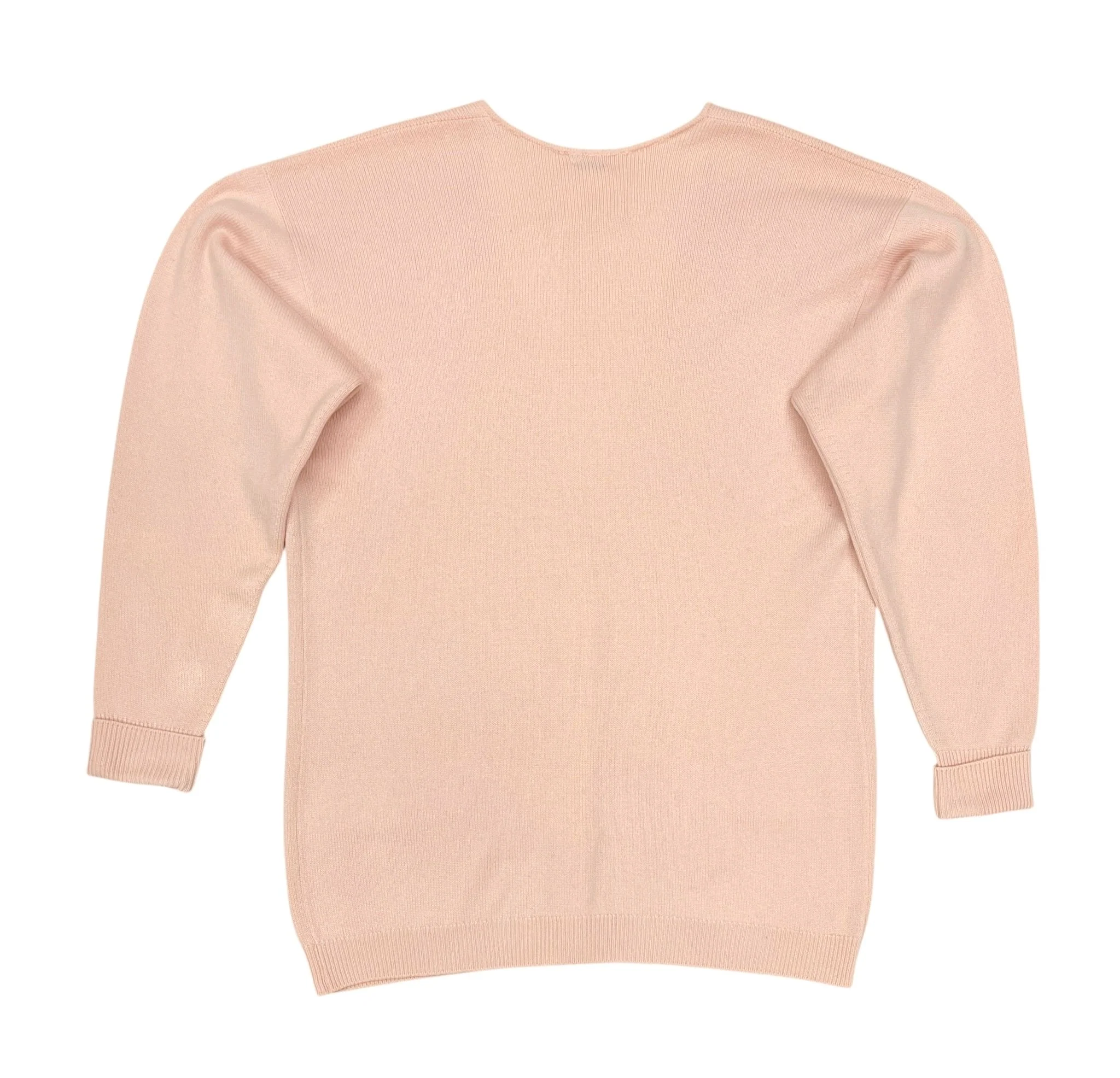 Chanel Pink Logo Button Cardigan - Image 2