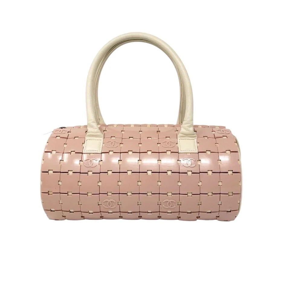 Chanel Pink Logo Cylinder Shoulder Bag - Image 2