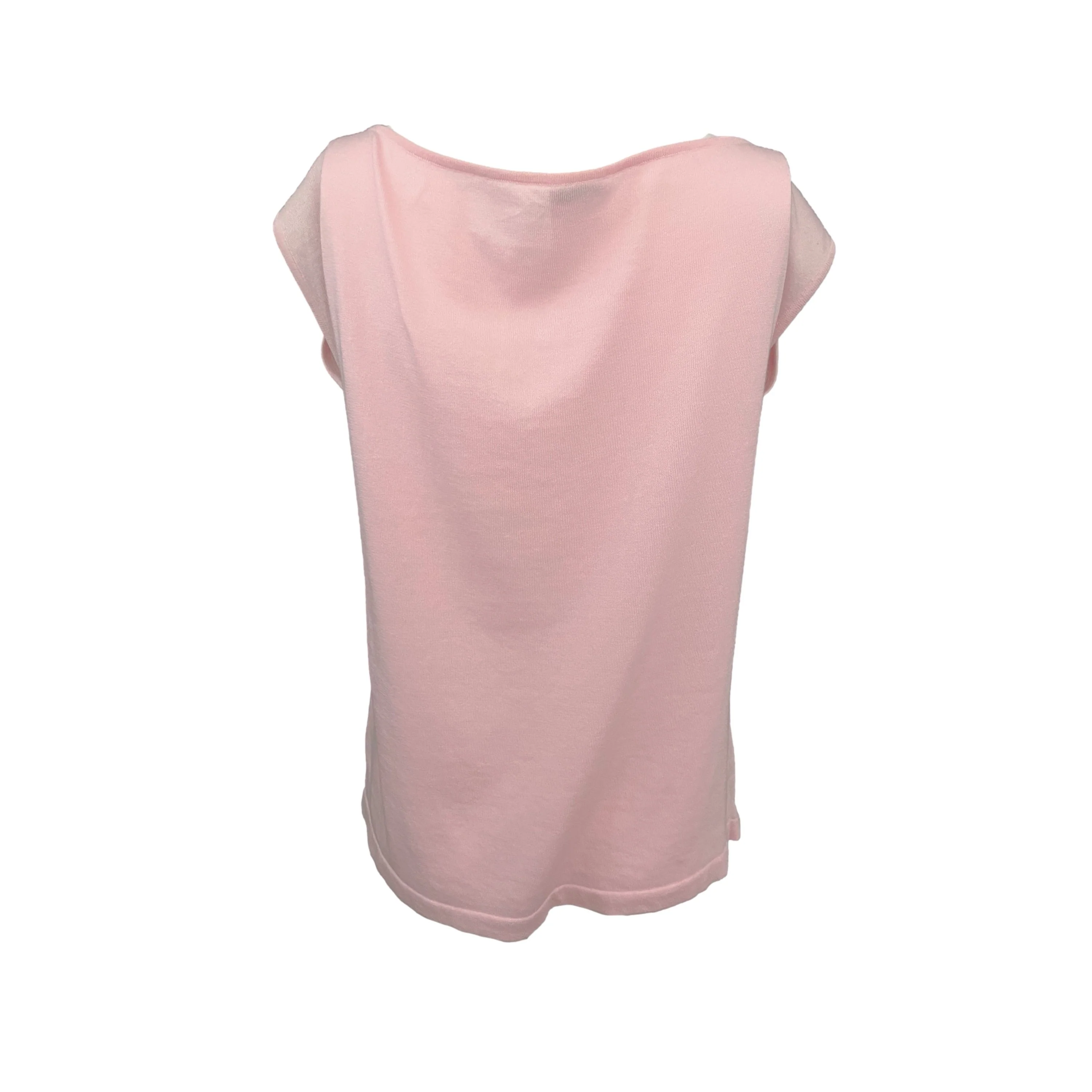 Chanel Pink Logo Knit Top - Image 2