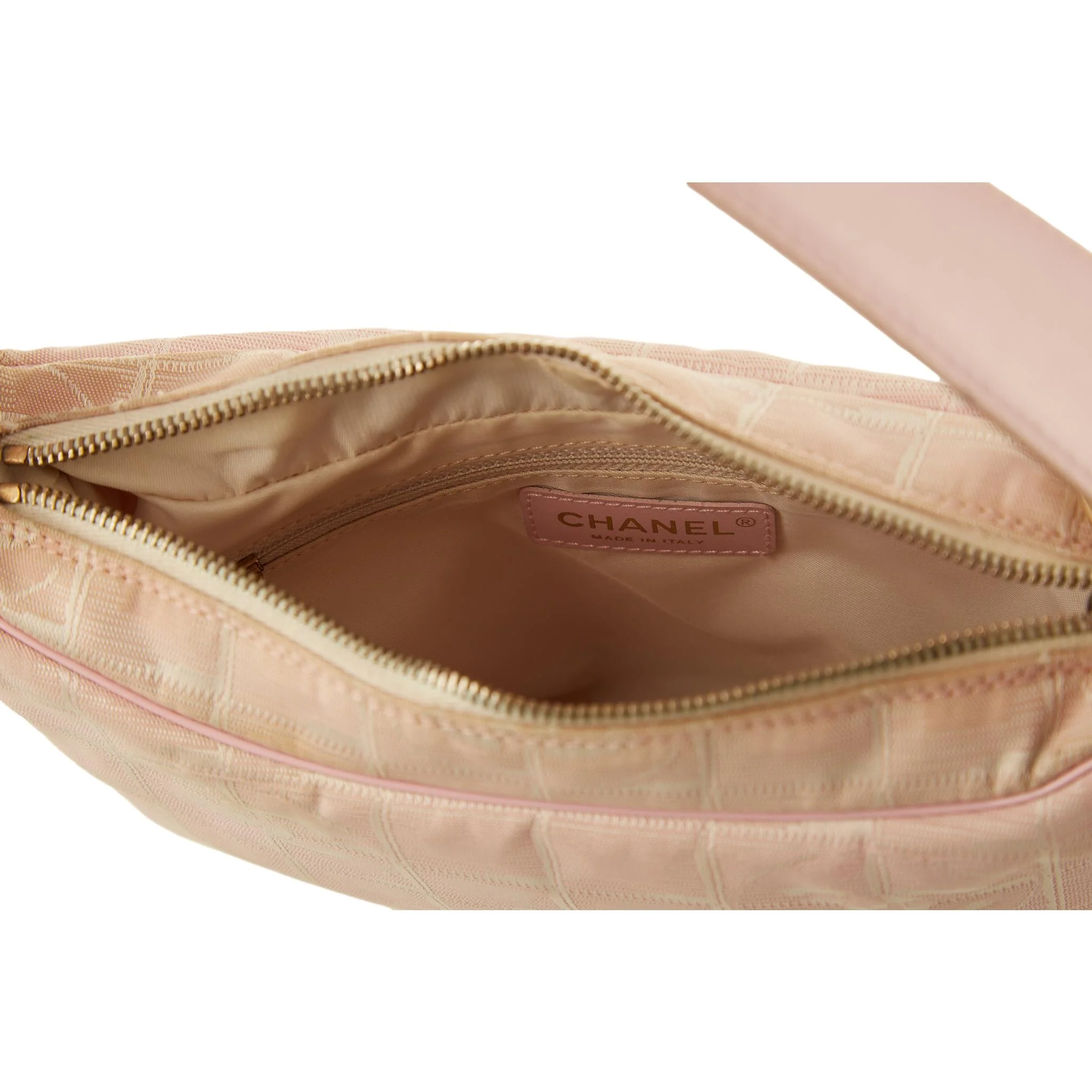 Chanel Pink Logo Mini Nylon Shoulder Bag - Image 4