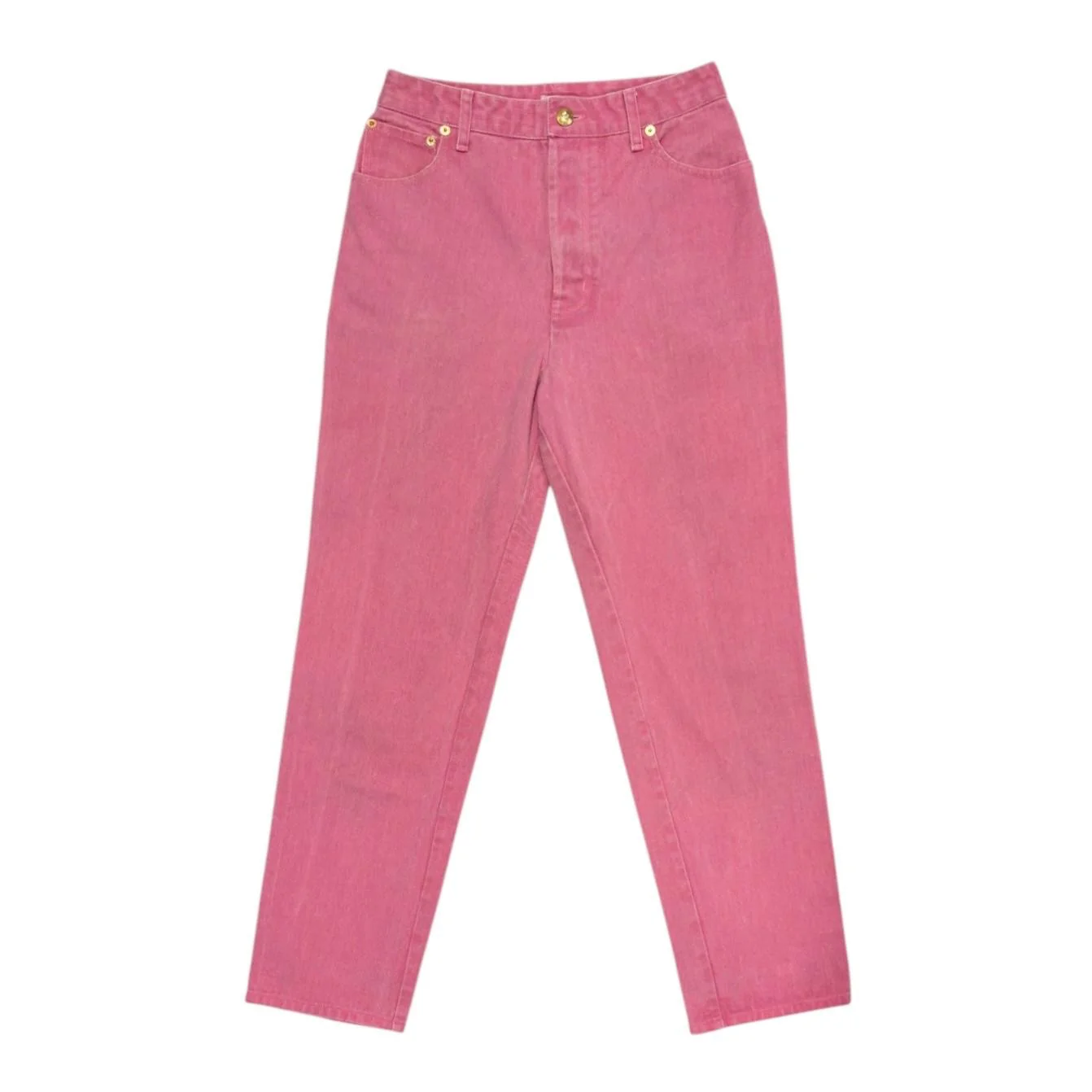 Chanel Pink Logo Pocket Jeans - Image 2