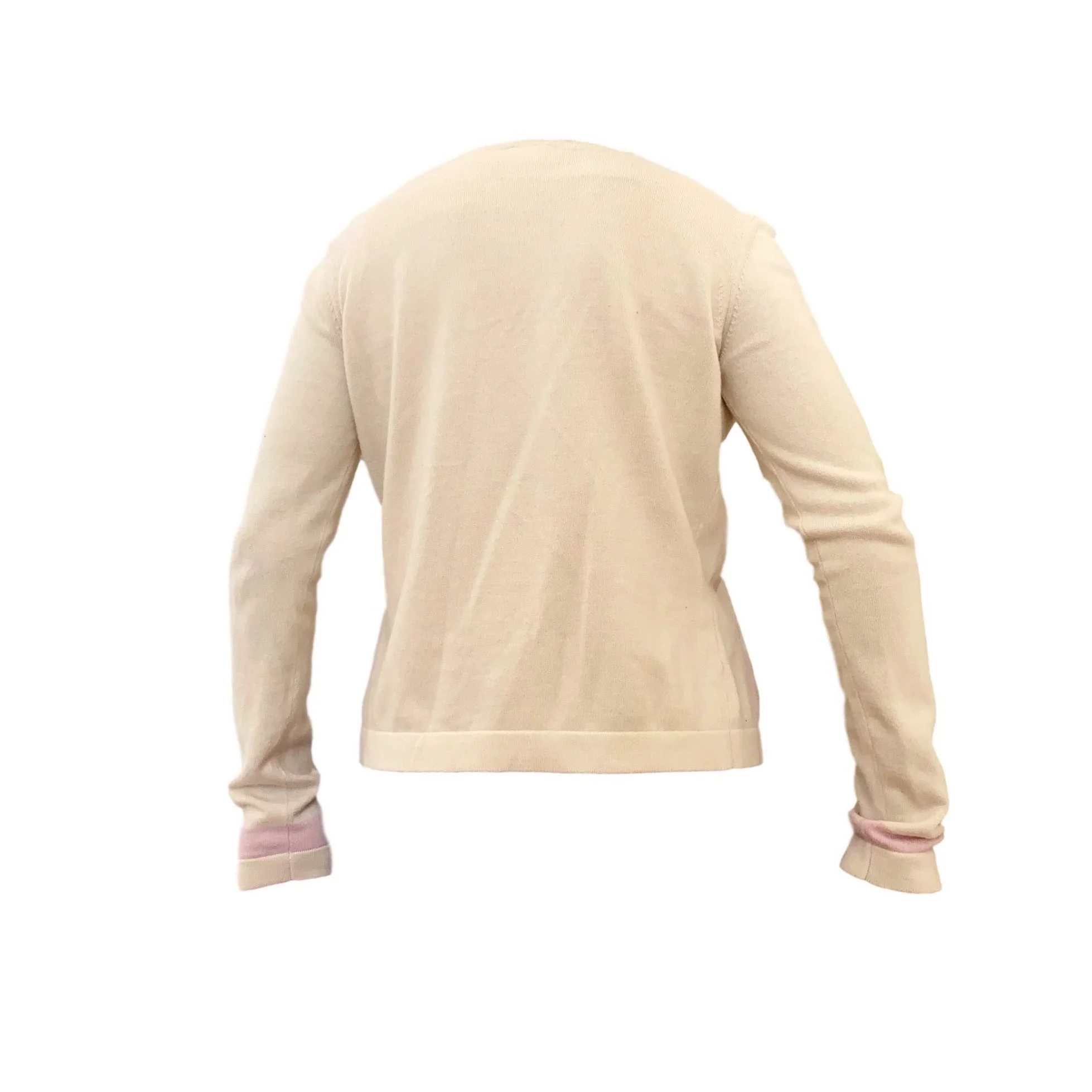 Chanel Pink Logo Stripe Cardigan Set - Image 2