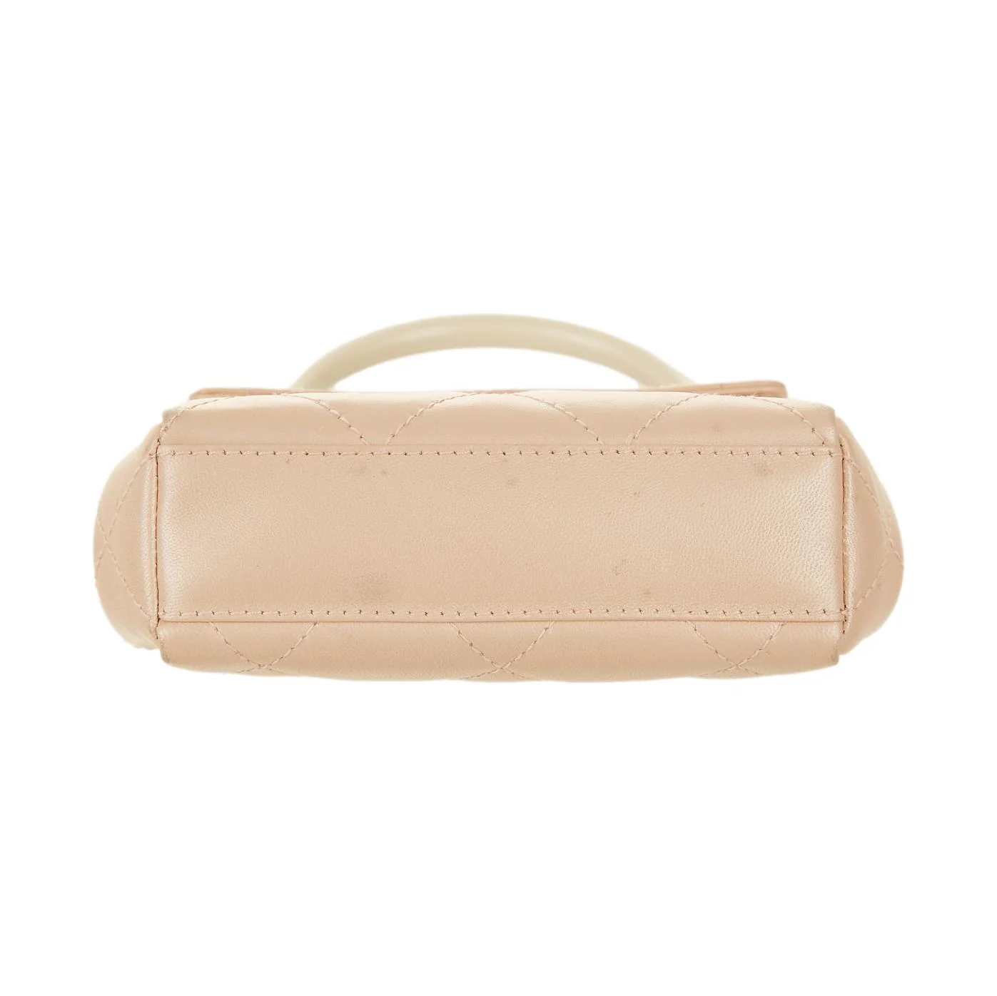Chanel Pink Quilted Ring Top Handle Bag - Image 3