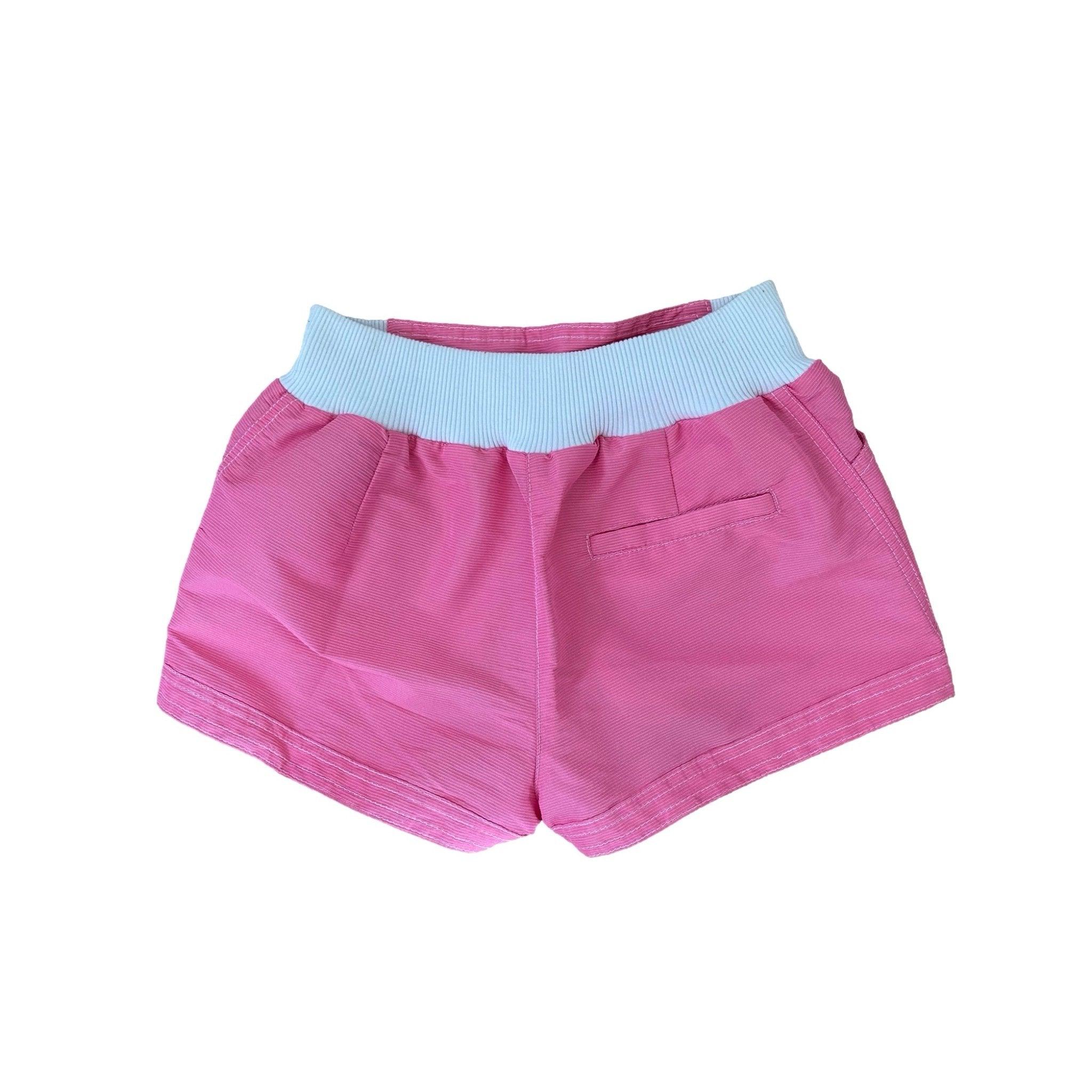 Chanel Pink Ribbed Sport Shorts - Image 2