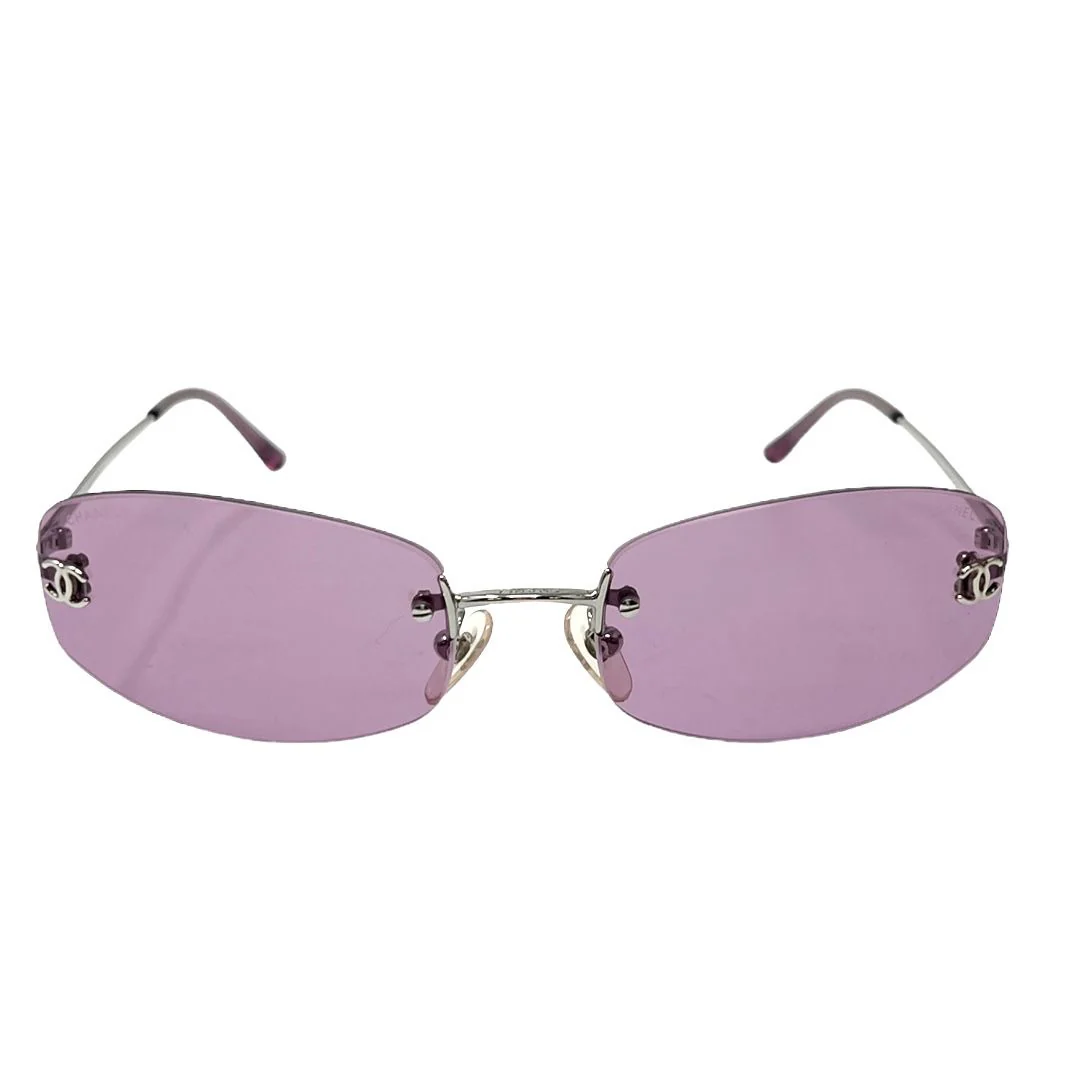 Chanel Pink Rimless Sumglasses
