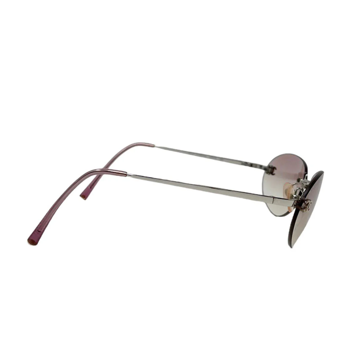 Chanel Pink Rimless Sumglasses - Image 3