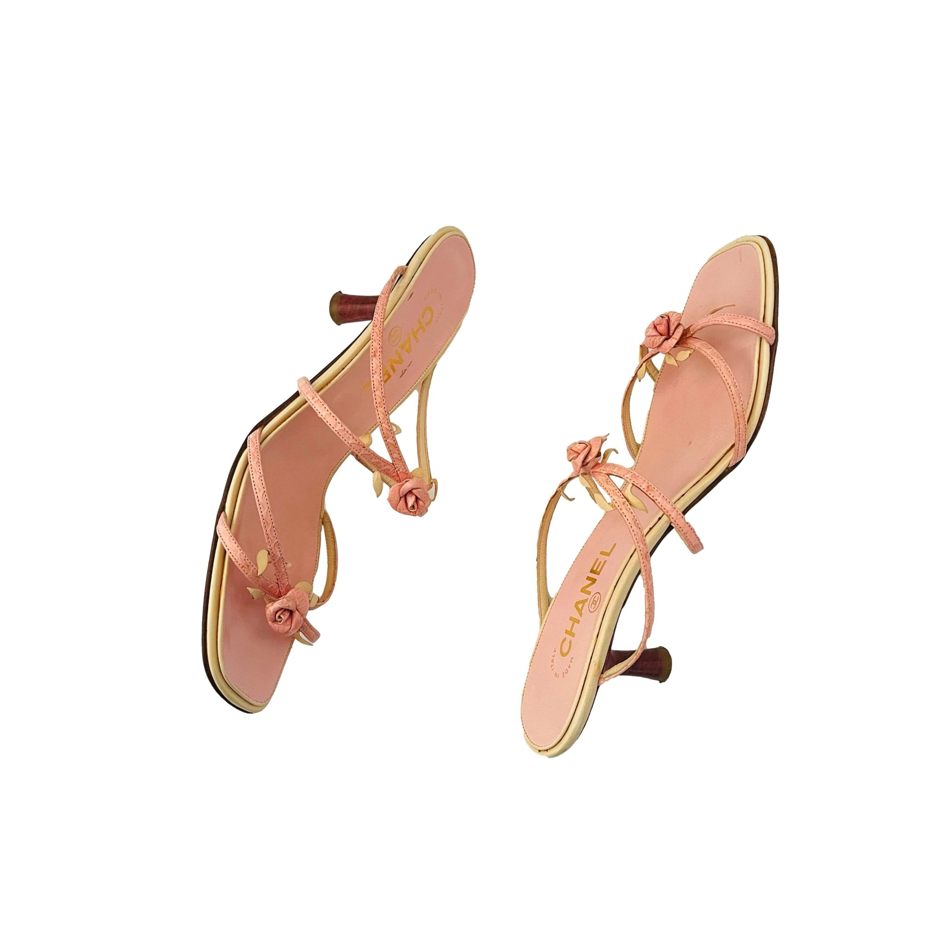 Chanel Pink Rose Kitten Heels - Image 2