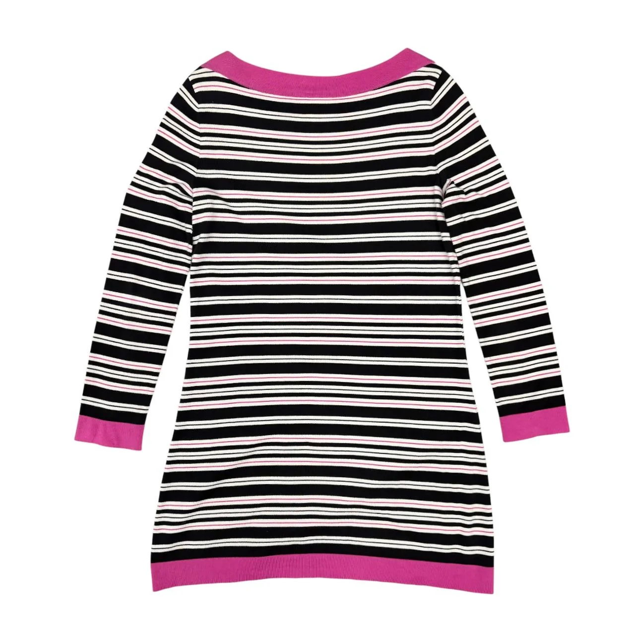 Chanel Pink Striped Off The Shoulder Dress - Image 2