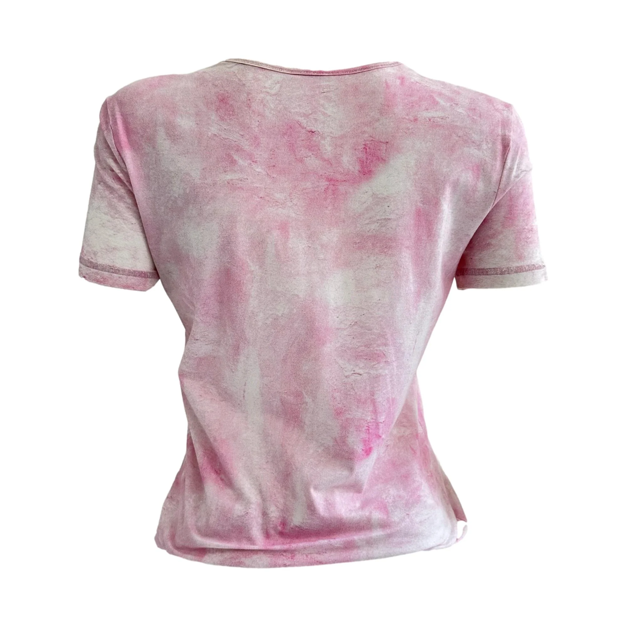 Chanel Pink Tie-Dye Logo Top - Image 2