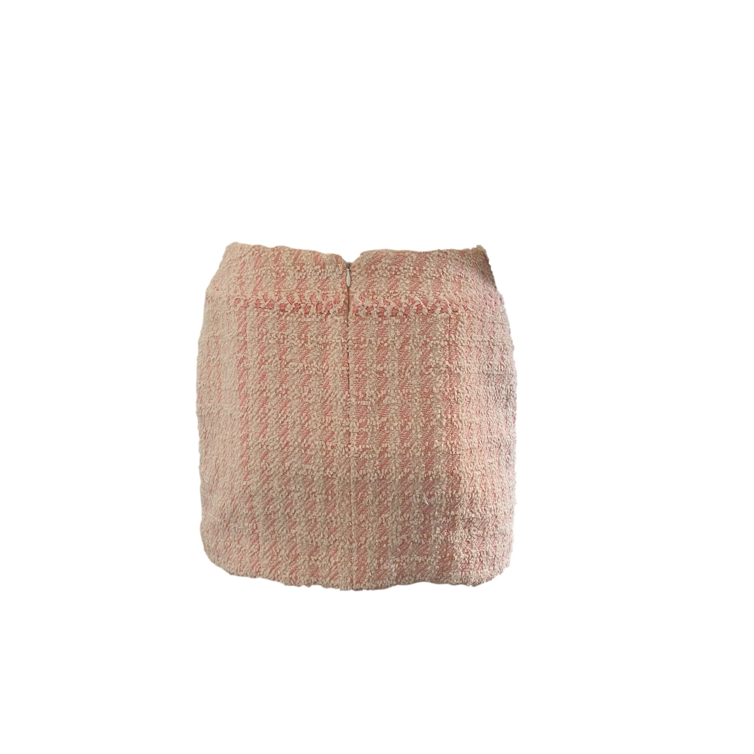 Chanel Pink Tweed Skirt - Image 2