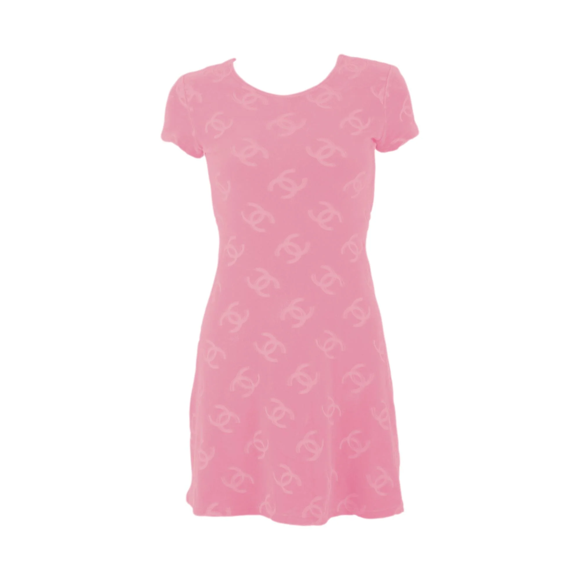 Chanel Pink Velour Dress