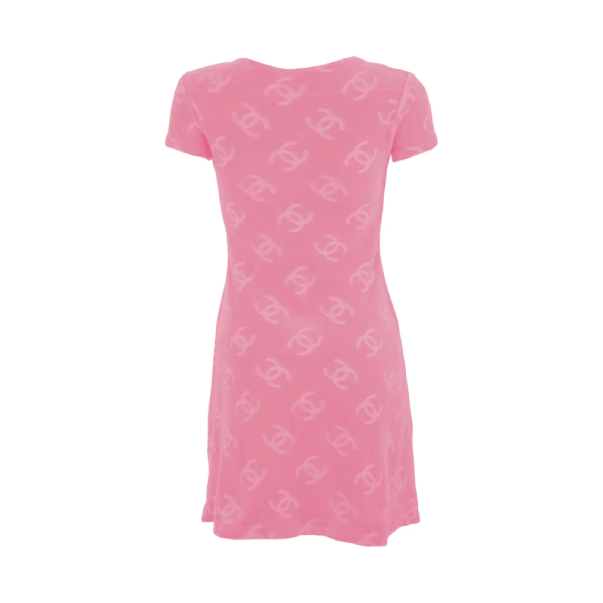 Chanel Pink Velour Dress - Image 2