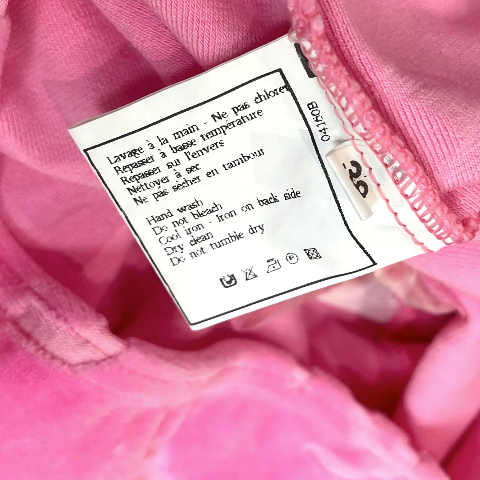 Chanel Pink Velour Shorts - Image 3