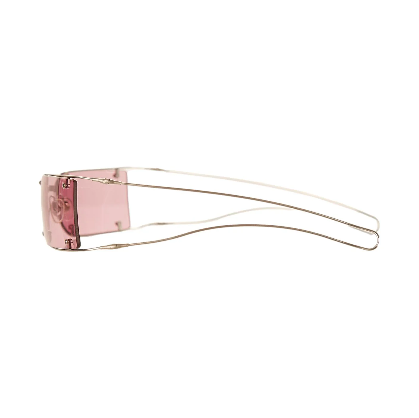 Chanel Pink Wire Sunglasses - Image 3