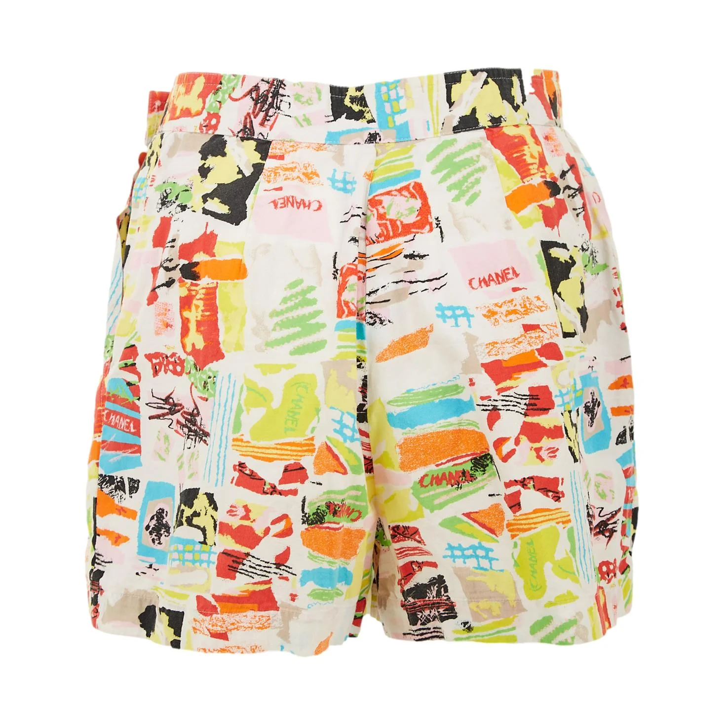 Chanel Pop Art Print Shorts - Image 2