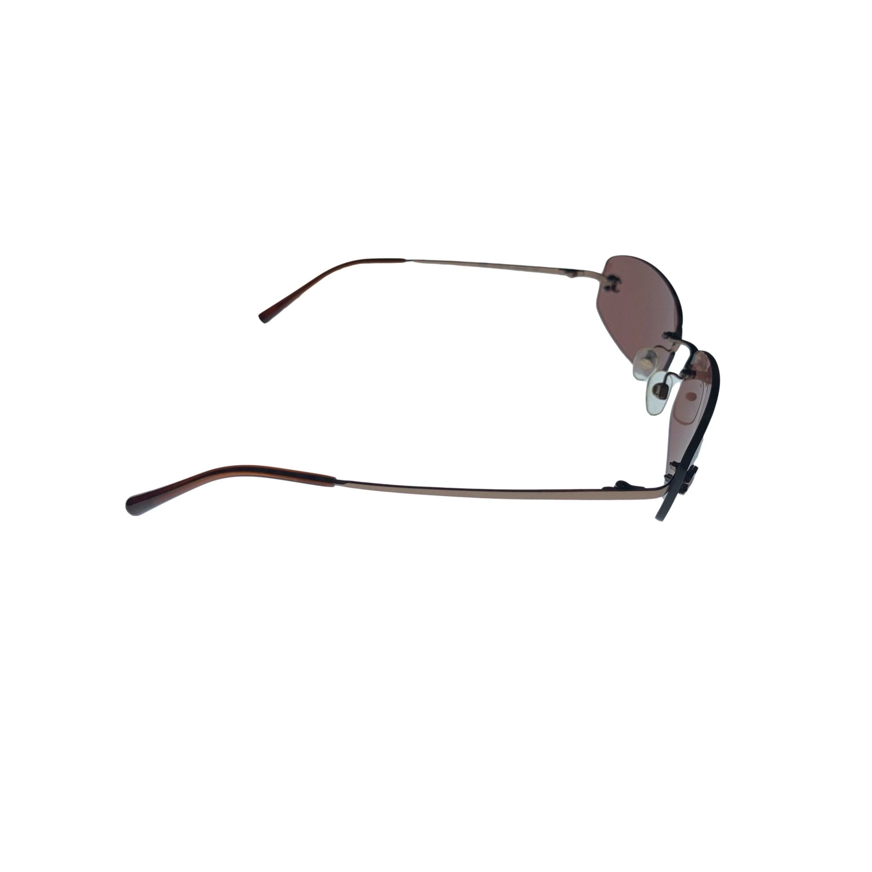 Chanel Purple Logo Rimless Mini Shades - Image 3