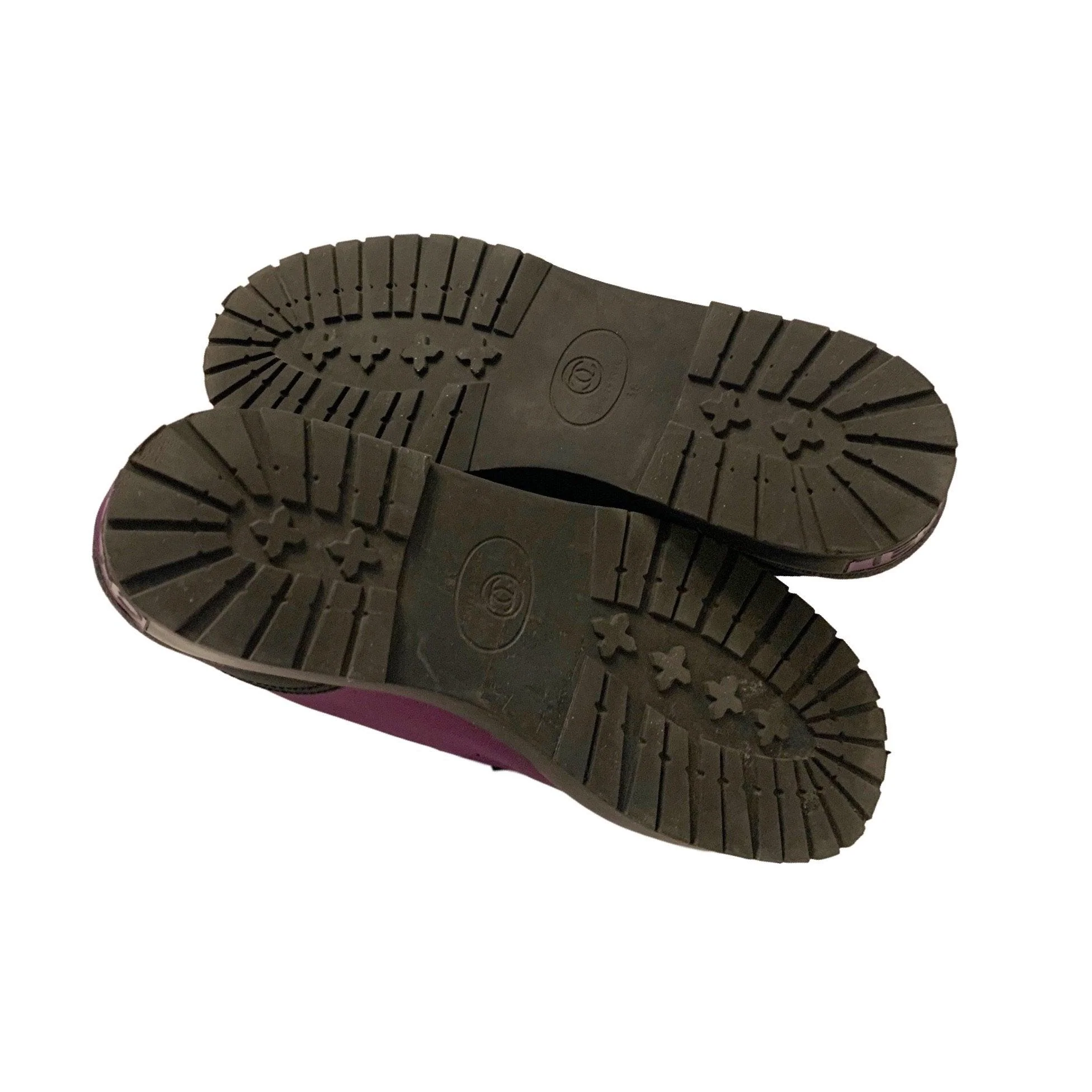 Chanel Purple Logo Toe Platform Sneakers - Image 5