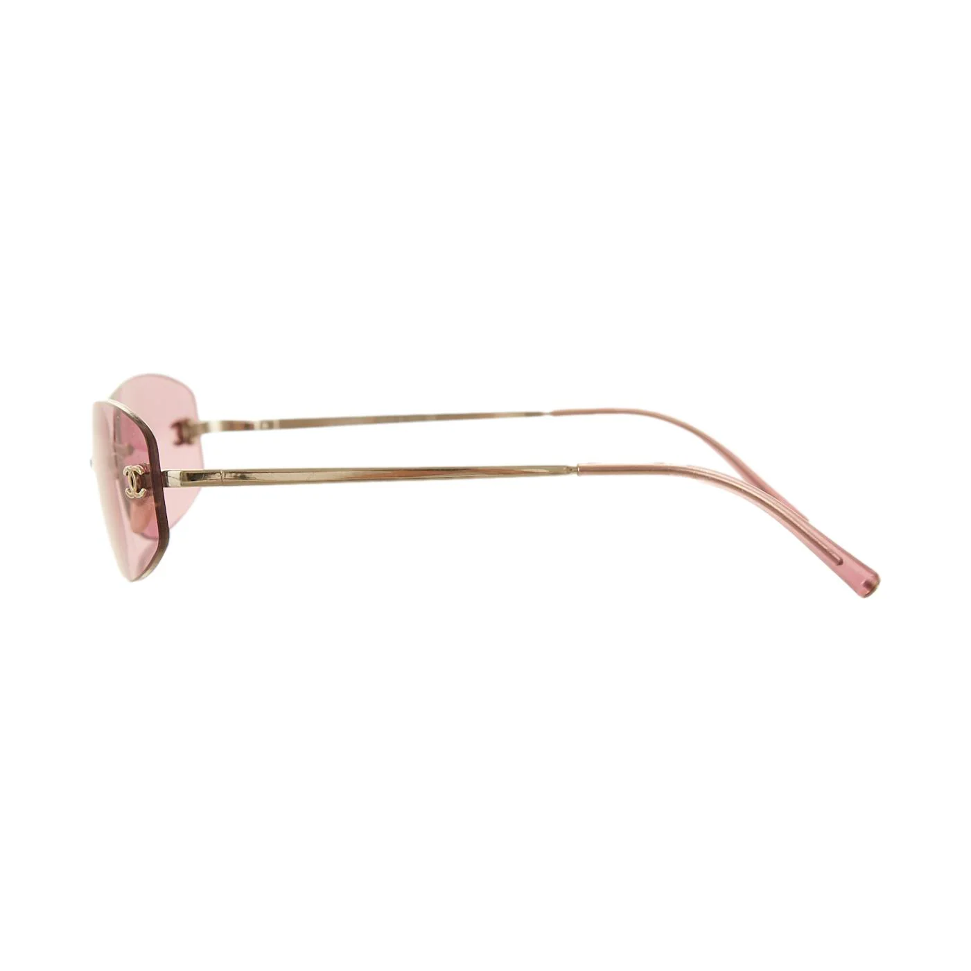 Chanel Purple Micro Rimless Logo Sunglasses - Image 3