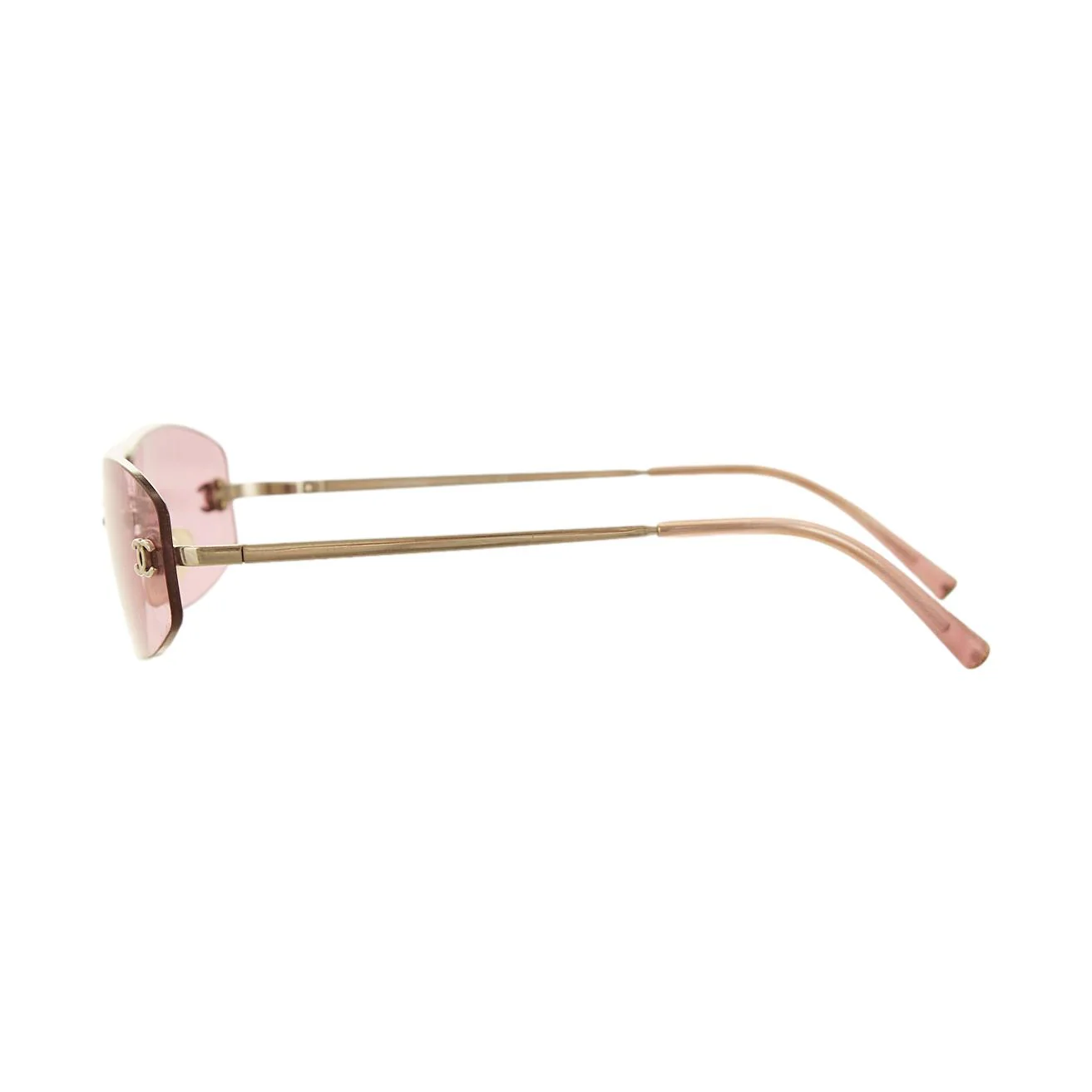 Chanel Purple Micro Rimless Logo Sunglasses - Image 3