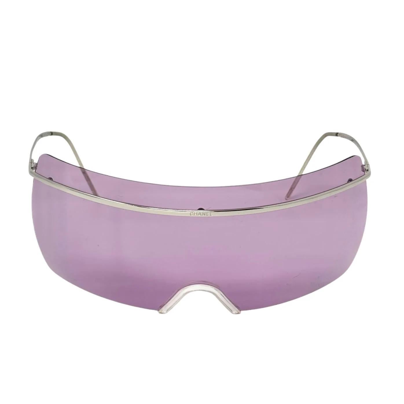 Chanel Purple Oversized Rimless Sunglasses - Image 2