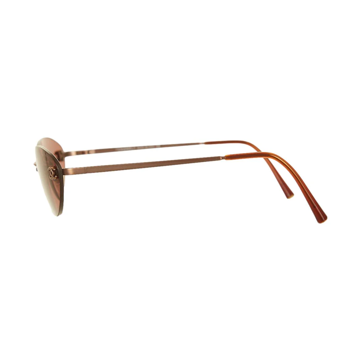 Chanel Purple Rimless Logo Micro Sunglasses - Image 3