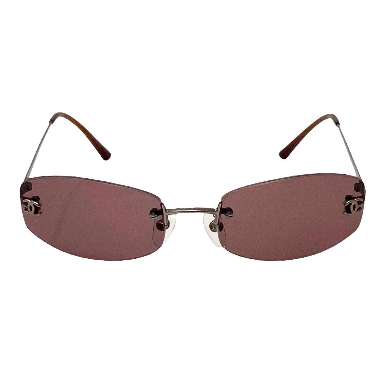 Chanel Purple Rimless Sumglasses