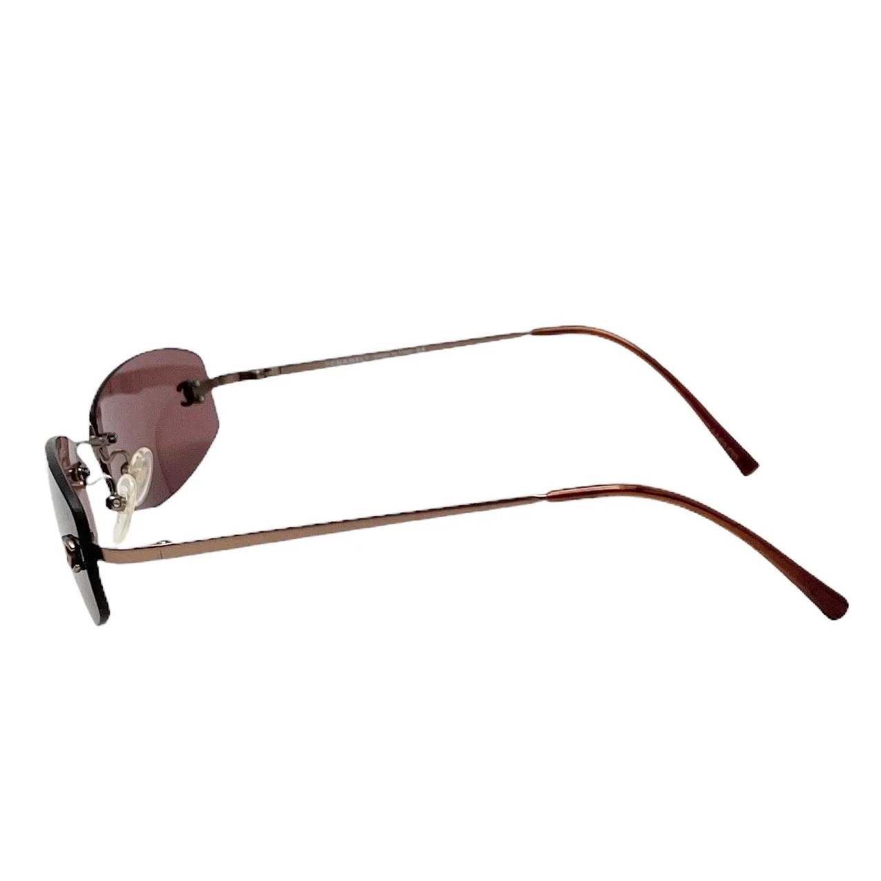 Chanel Purple Rimless Sumglasses - Image 3