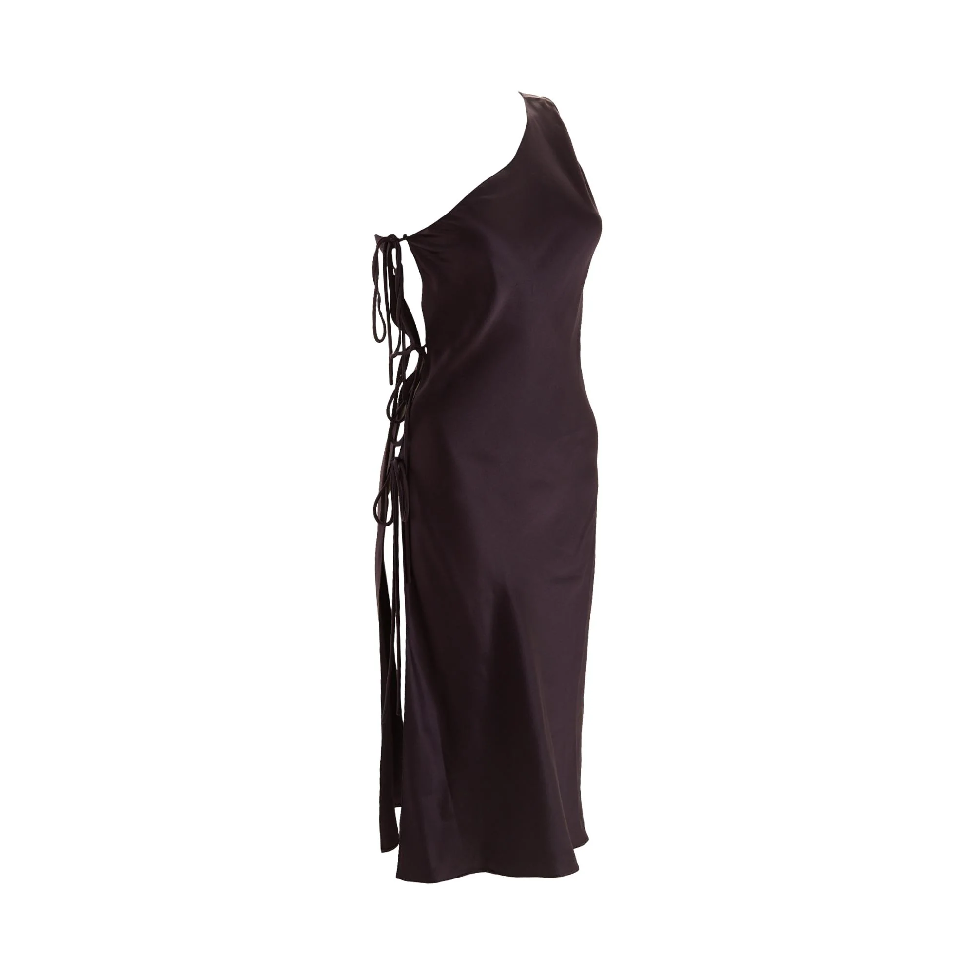 Chanel Purple Silk Tie Dress - Image 2
