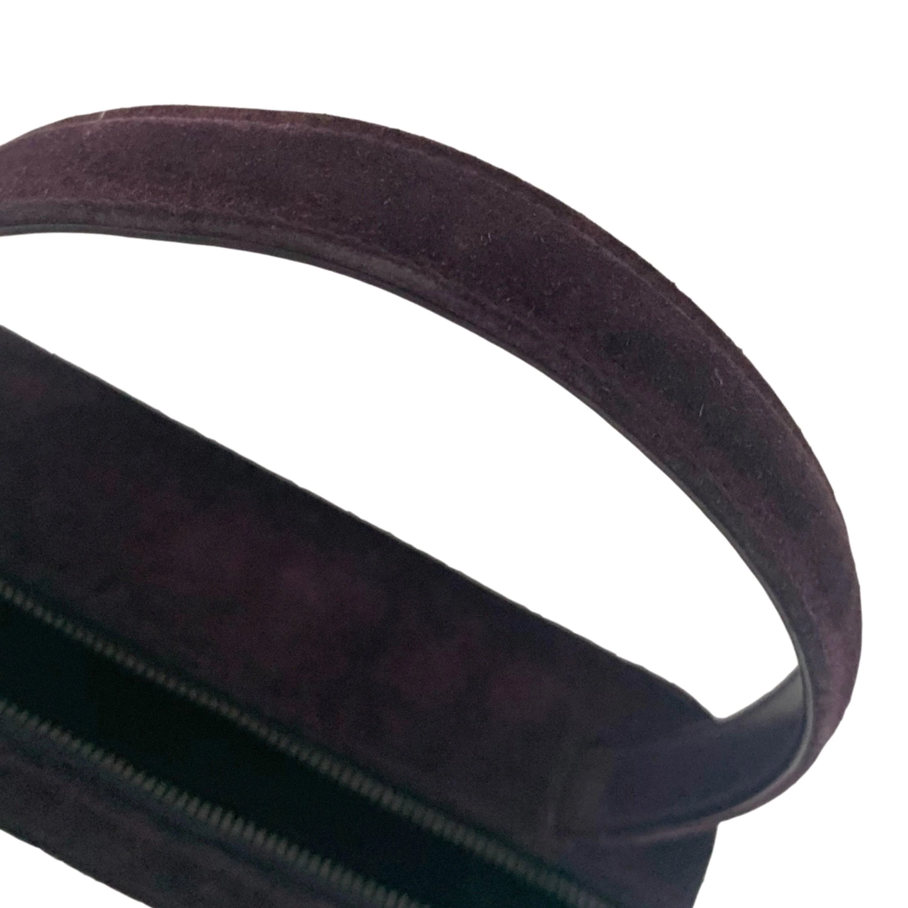 Chanel Purple Suede Square Top Handle Bag - Image 2