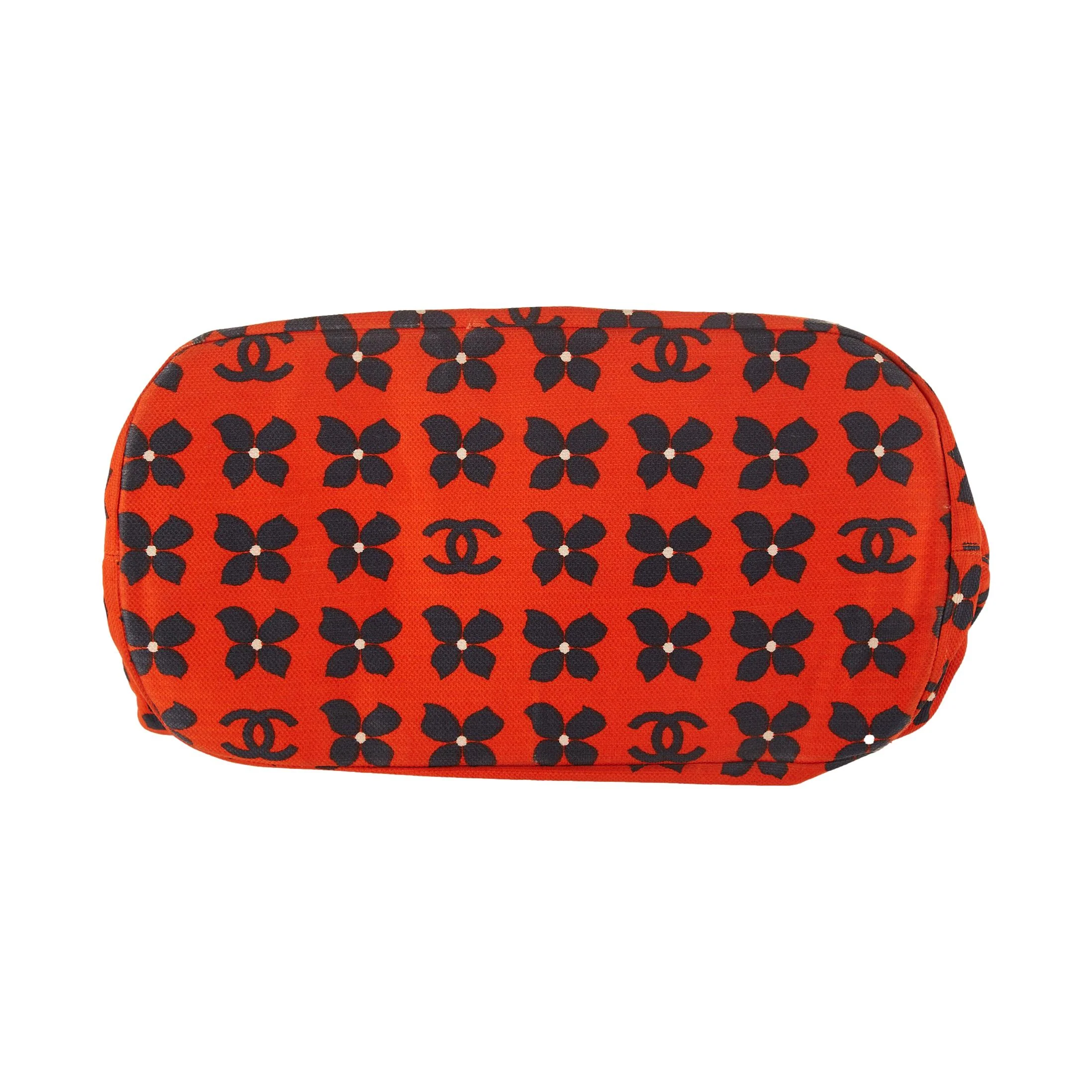 Chanel Red Floral Jumbo Shoulder Bag - Image 4