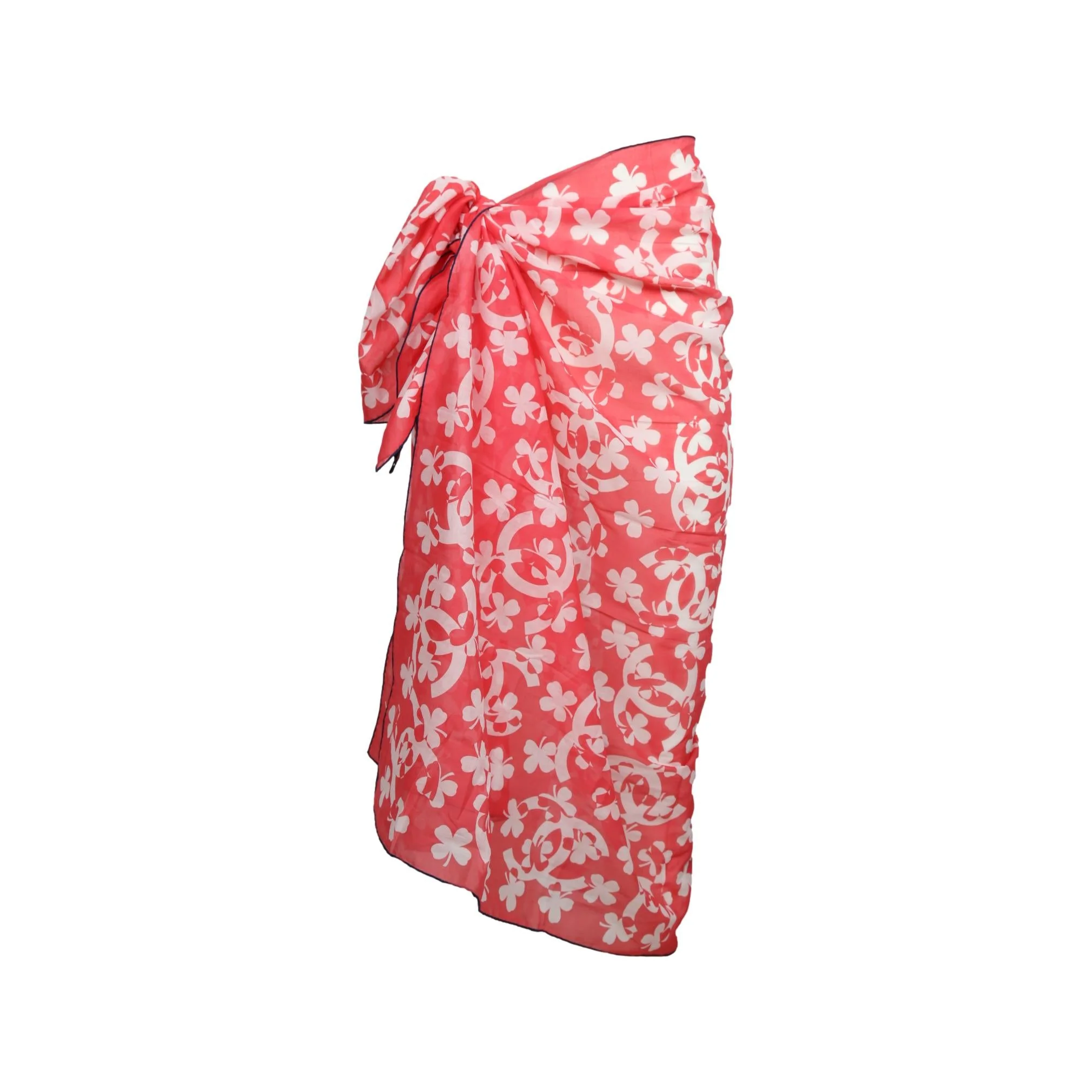 Chanel Rose Jumbo Clover Cover Up