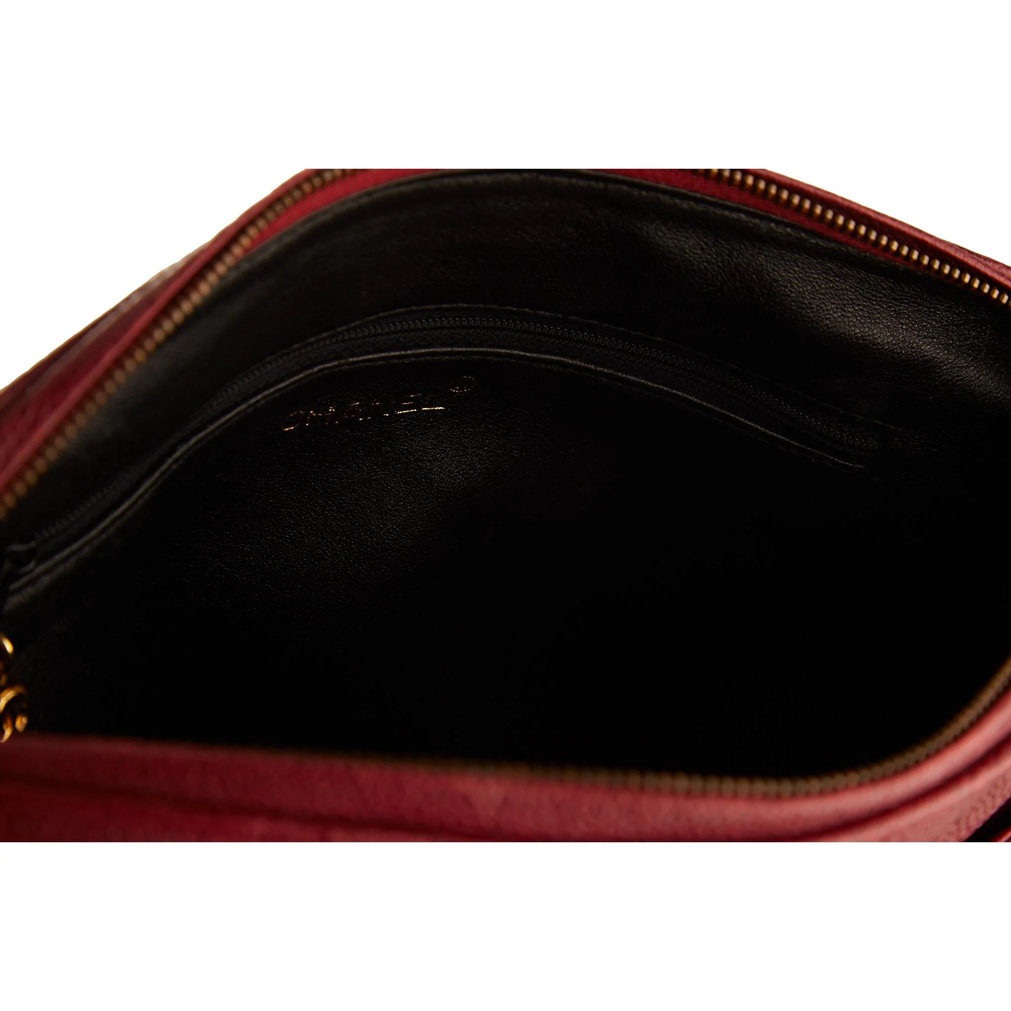 Chanel Bordeaux Logo Shoulder Bag - Image 4
