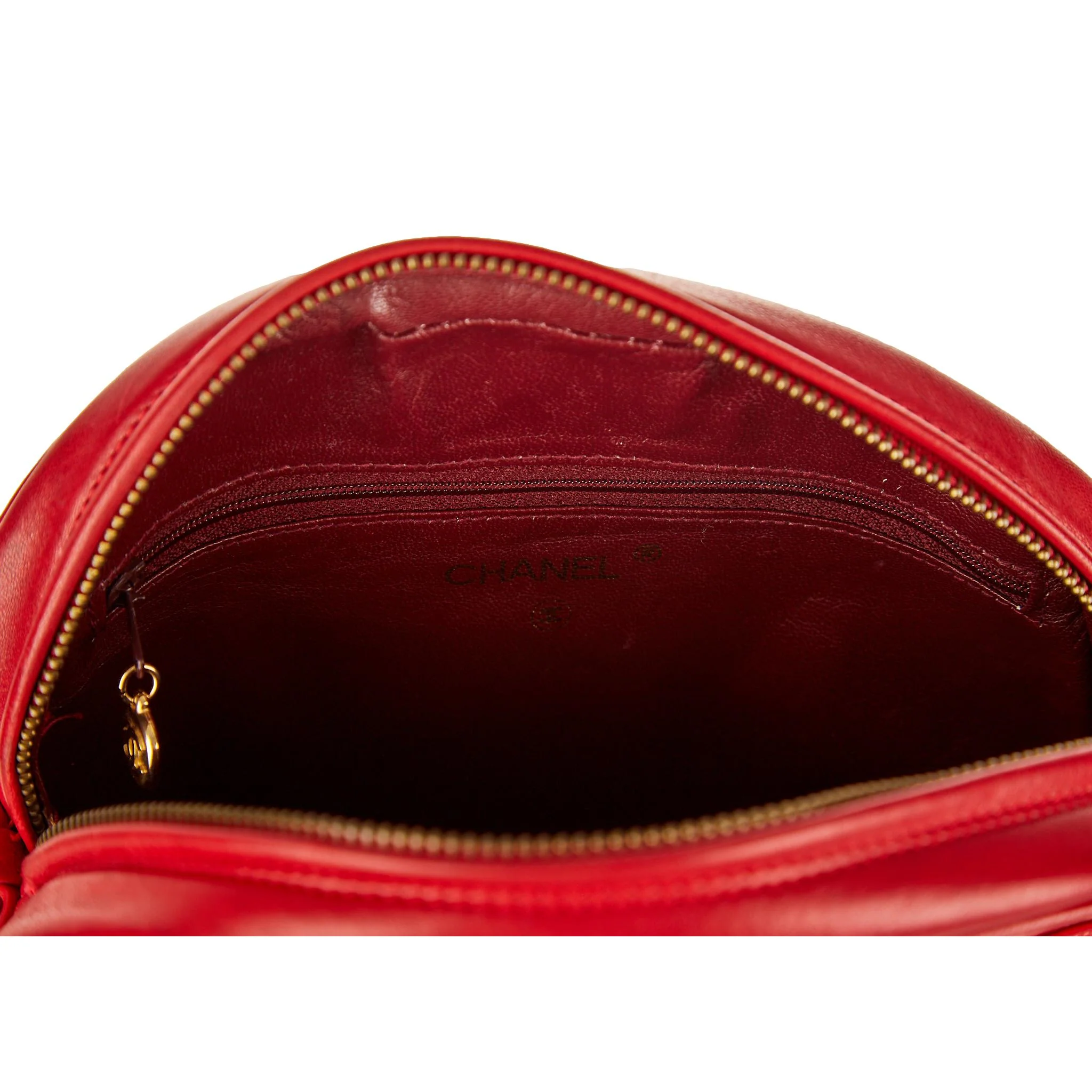 Chanel Red Tassel Chain Shoulder Bag - Image 4