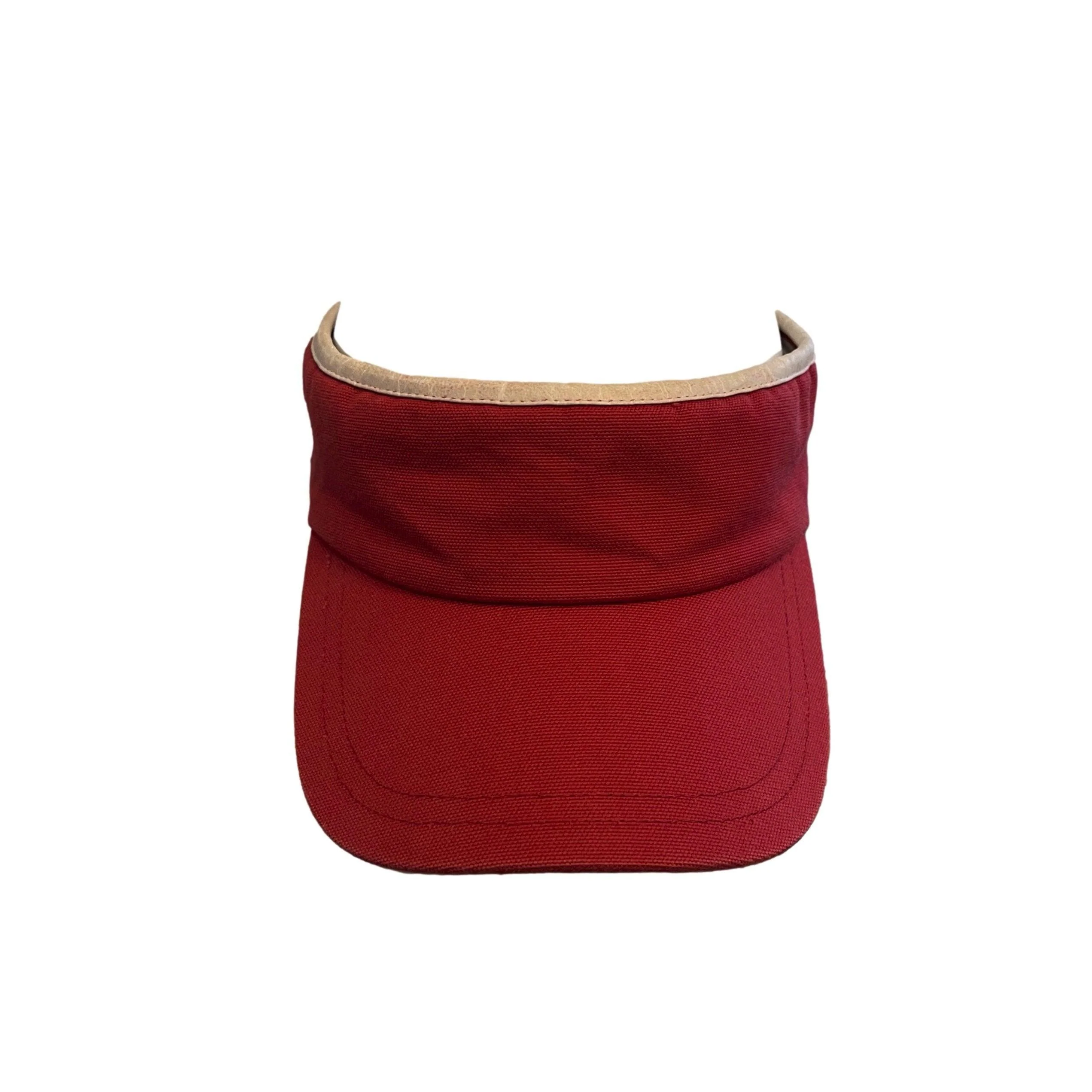 Chanel Red Tennis Logo Visor - Image 2