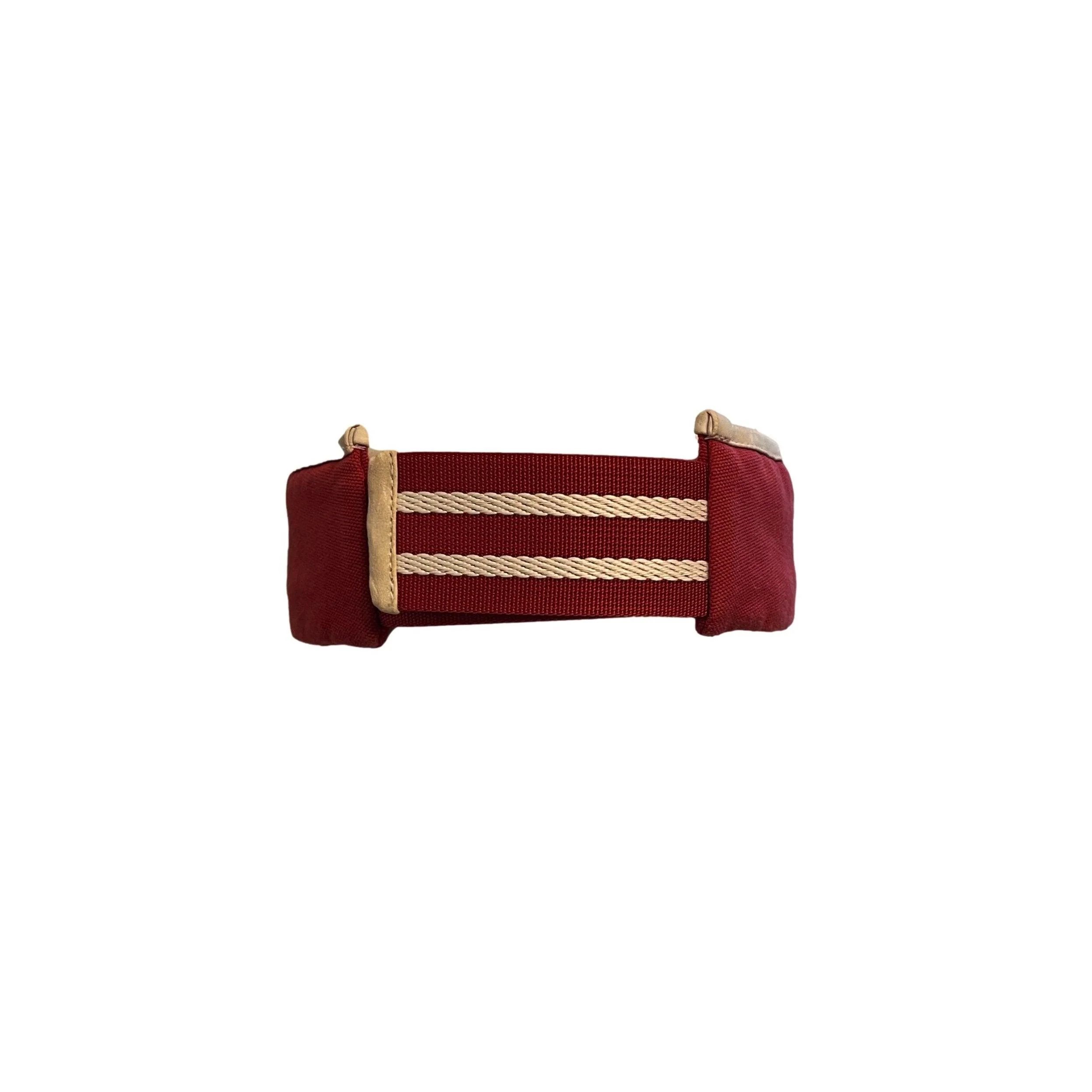 Chanel Red Tennis Logo Visor - Image 3