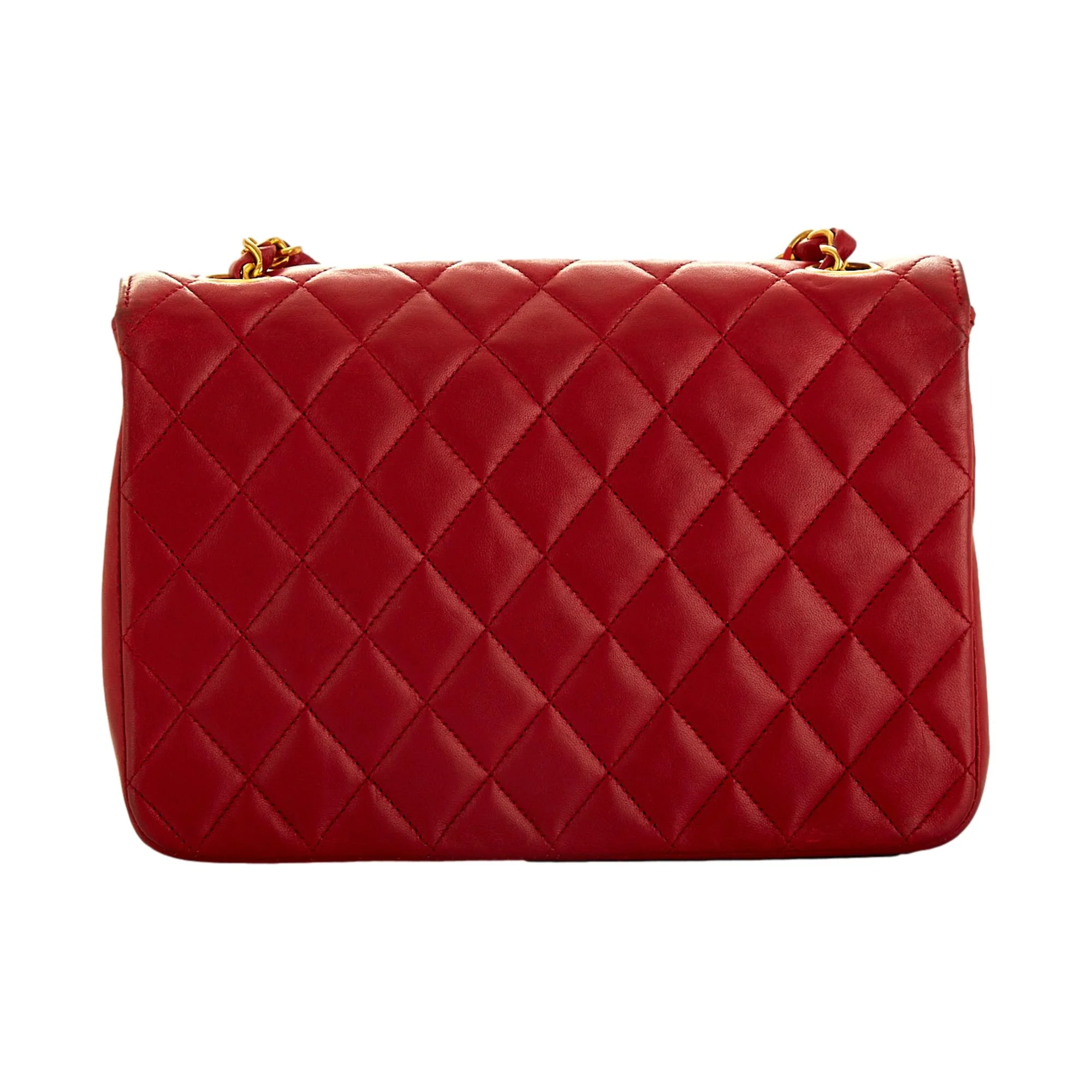 Chanel Red Turnlock Flap Shoulder Bag - Image 2