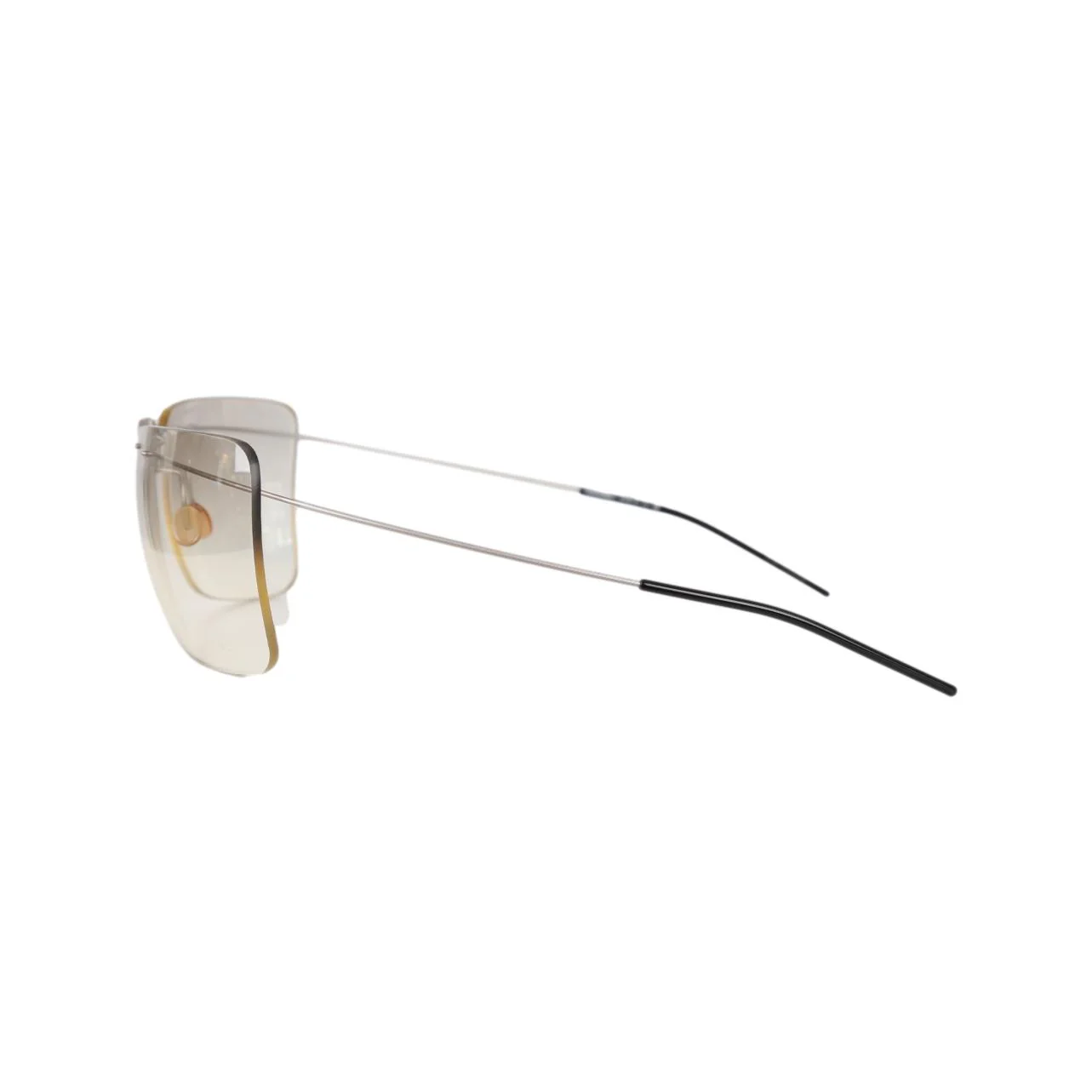 Chanel Grey Rimless Logo Sunglasses - Image 2
