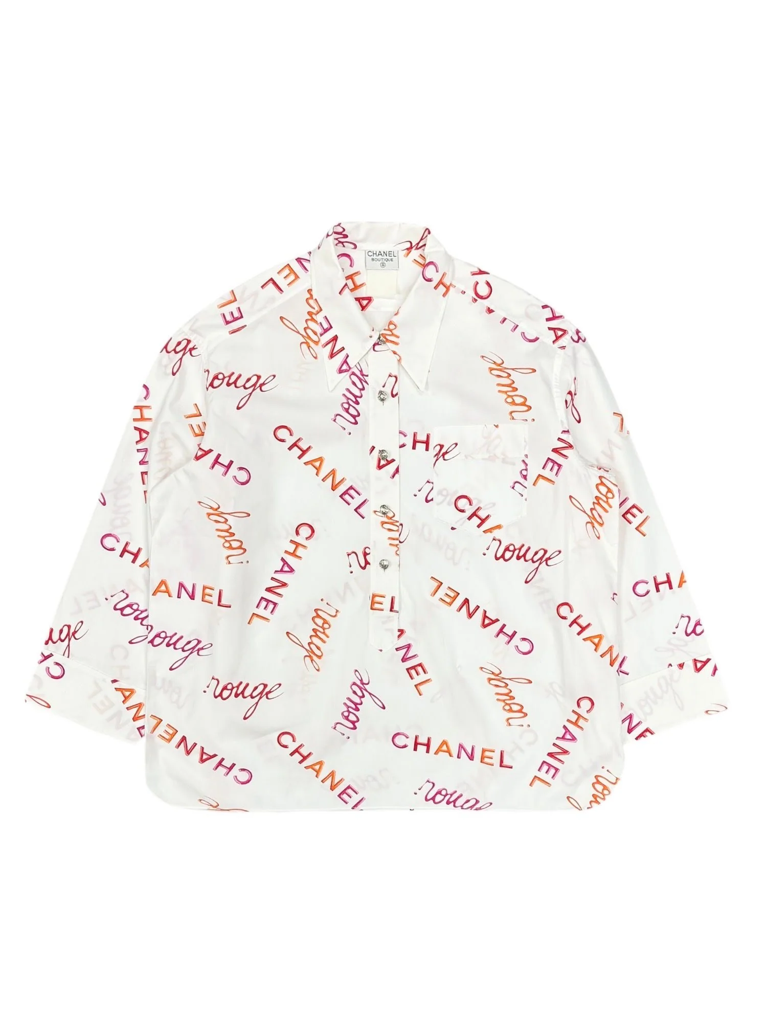 Chanel Rouge Pink + Orange Oversized Tunic