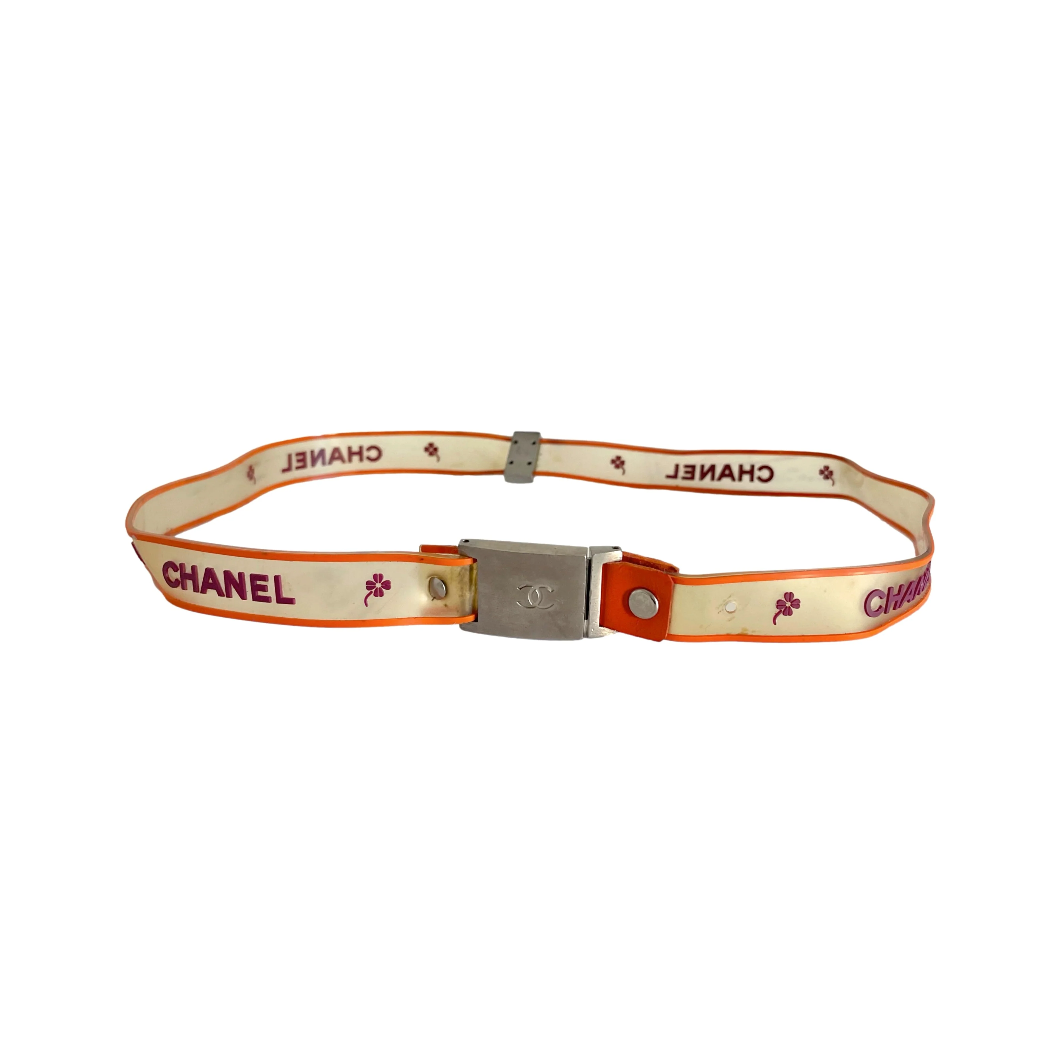 Chanel Rubber Logo Belt 💰