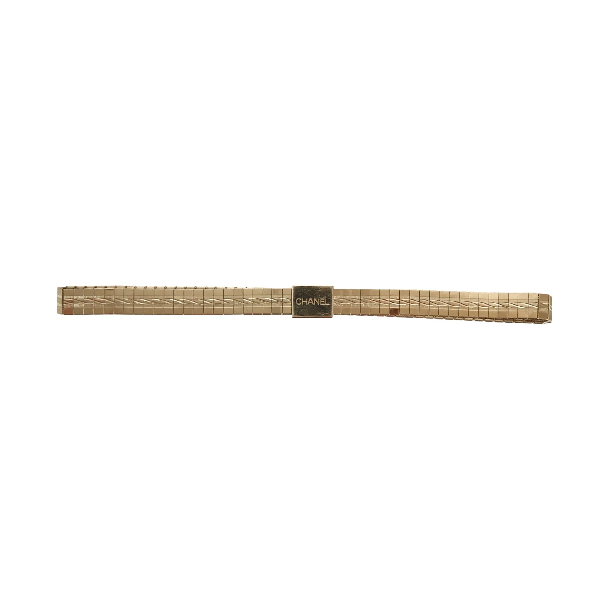 Chanel Silver Logo Link Belt - Image 3