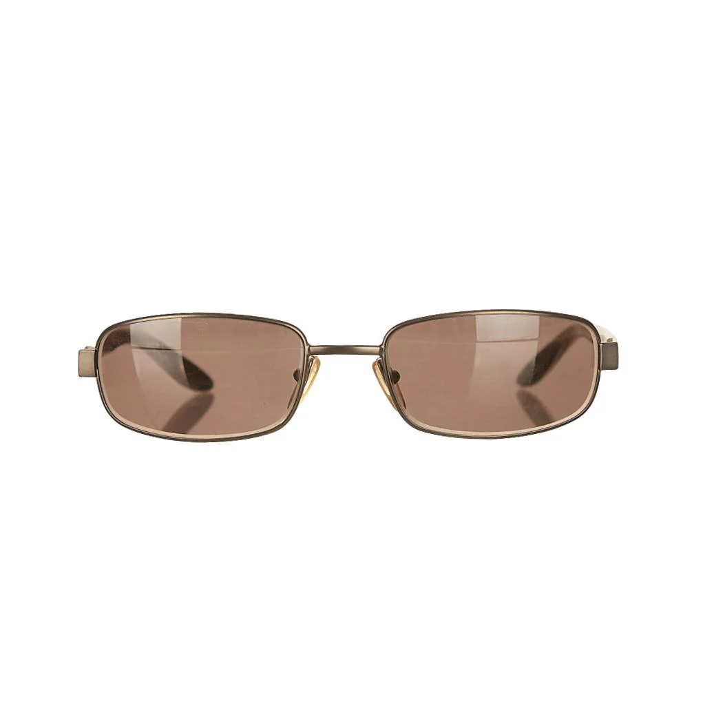 Gucci Grey Logo Micro Sunglasses - Image 2
