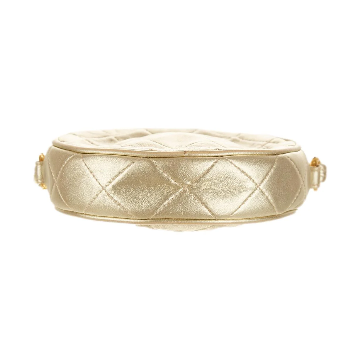 Chanel Gold Round Logo Mini Shoulder Bag - Image 3
